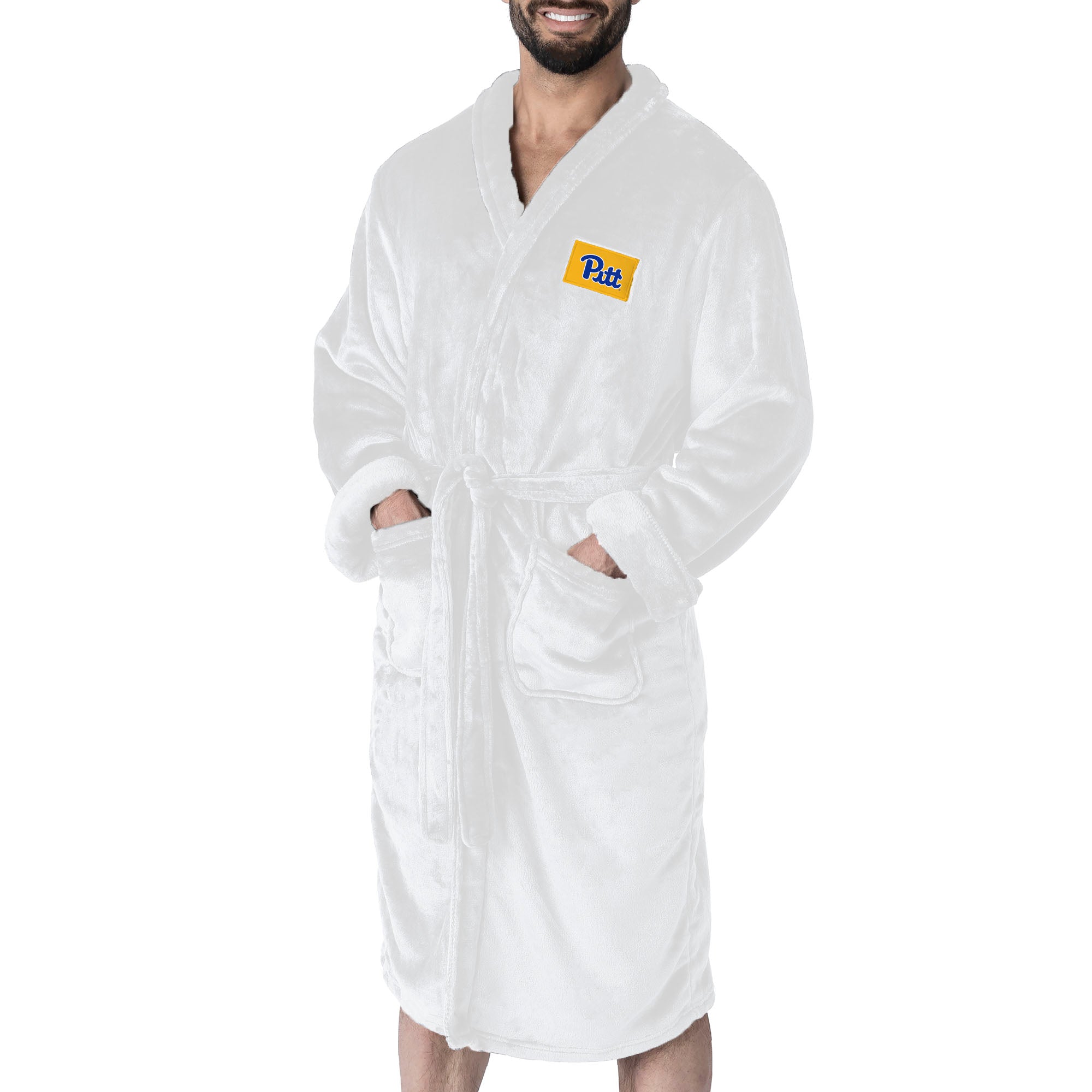 Pittsburgh Panthers NCAA White Out Silk Touch Robe Large/XLarge