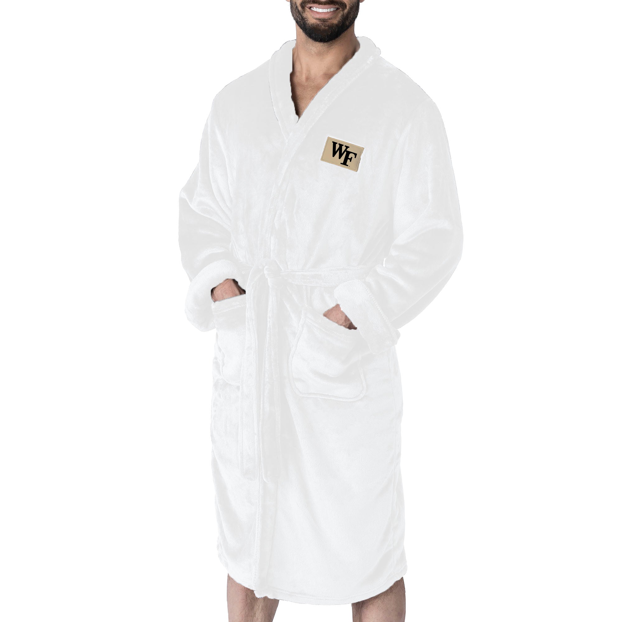 Wake Forest Demon Deacons NCAA White Out Silk Touch Robe Large/XLarge