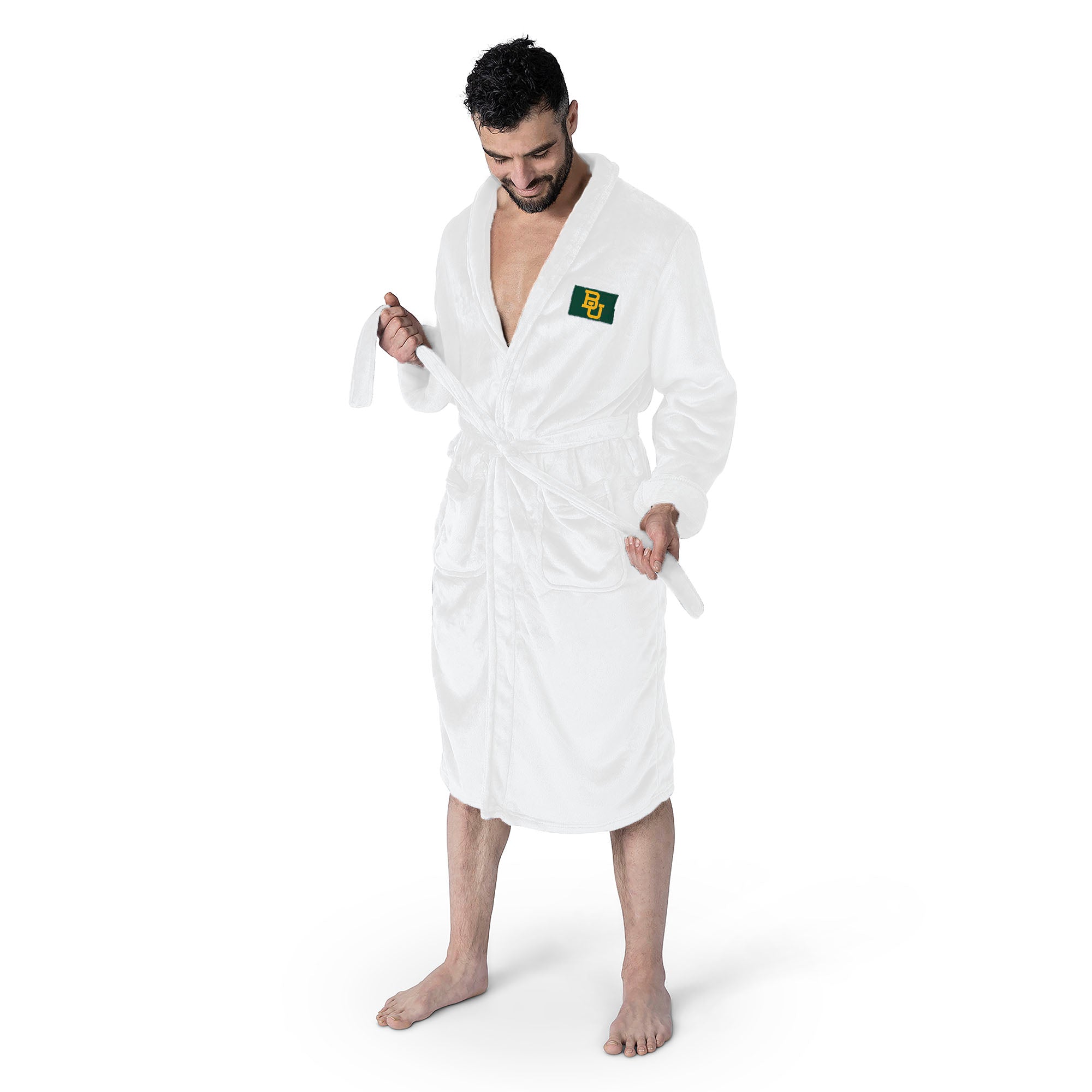 Baylor Bears NCAA White Out Silk Touch Robe Large/XLarge