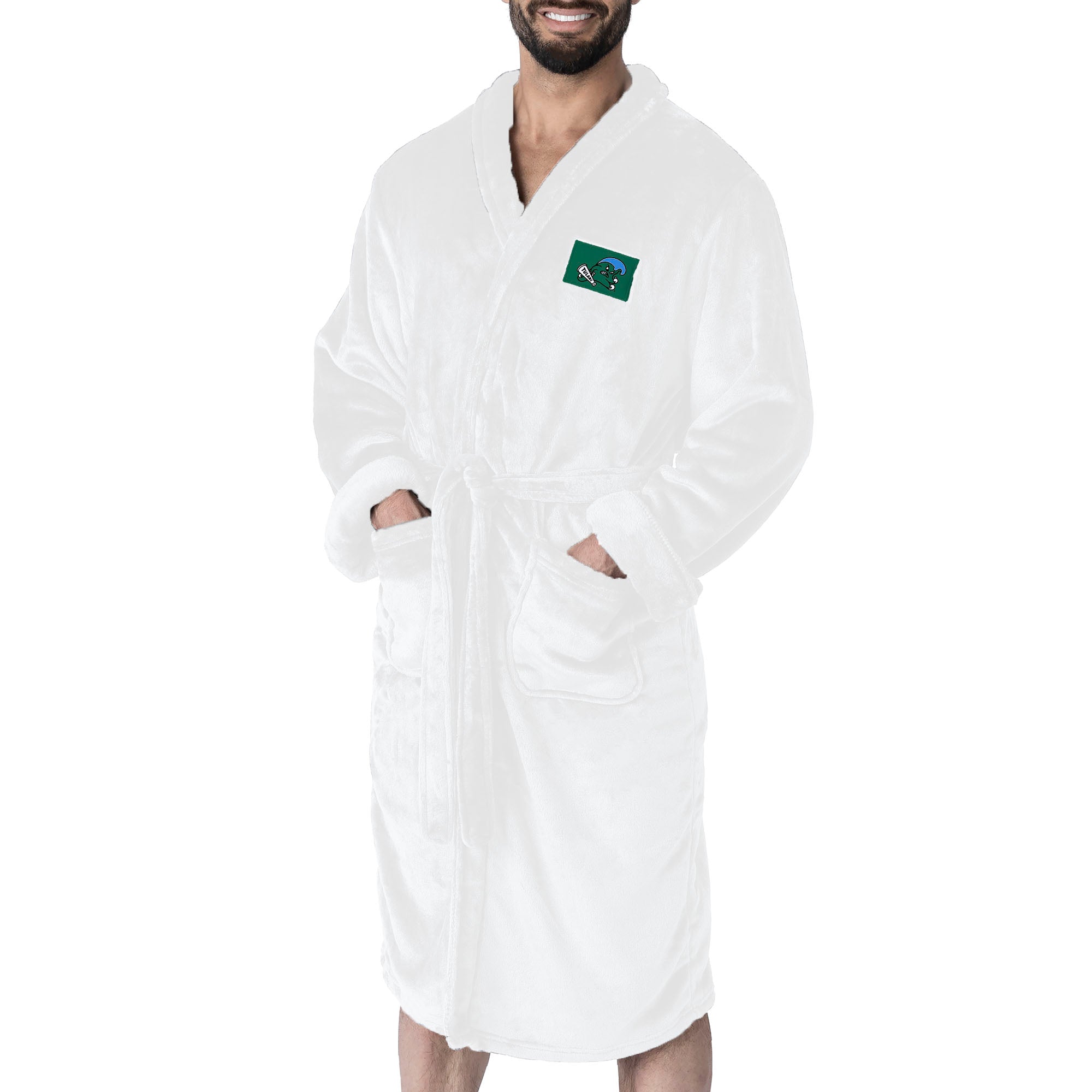 Tulane Green Wave NCAA White Out Silk Touch Robe Large/XLarge