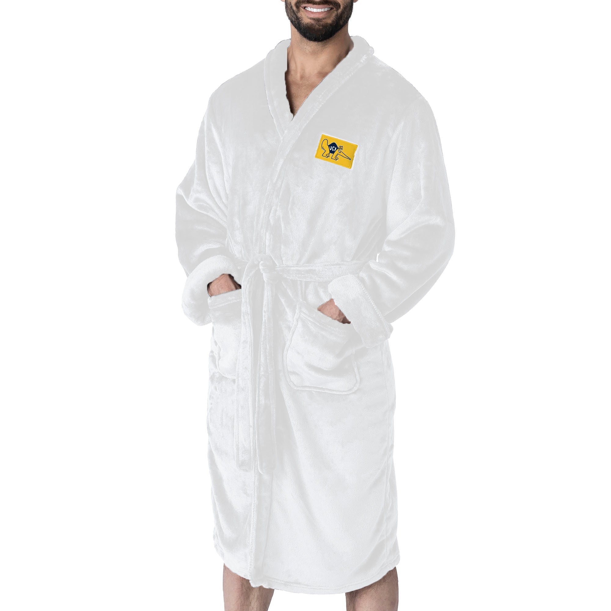UC Irvine Anteaters NCAA White Out Silk Touch Robe Large/XLarge