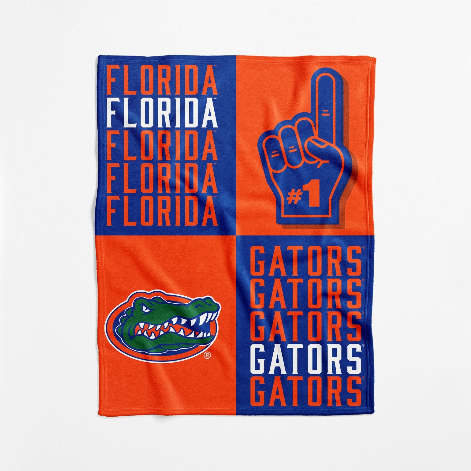Florida Gators NCAA Domino Swaddle Blanket 40x50 inches