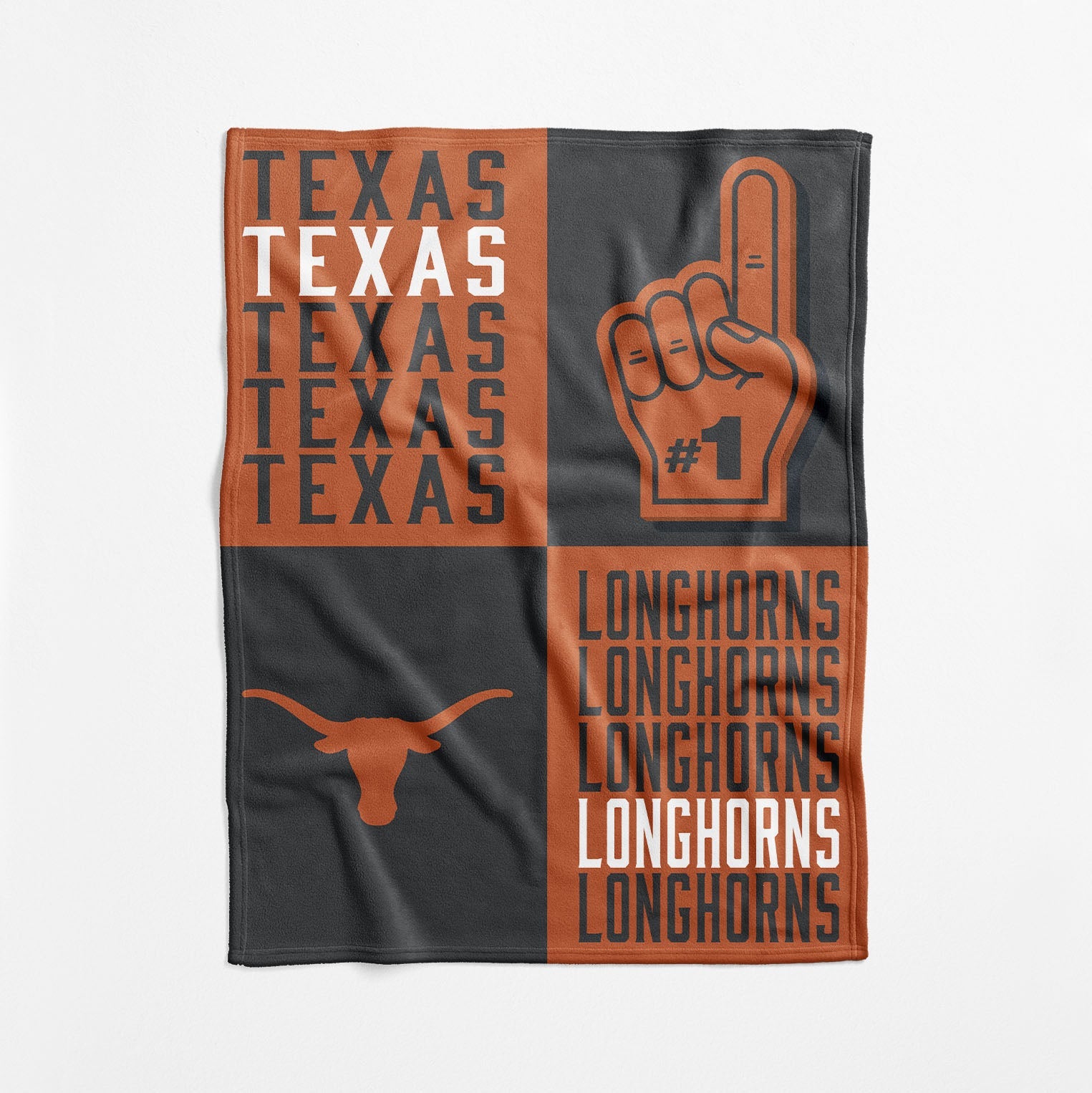 Texas Longhorns NCAA Domino Swaddle Blanket 40x50 inches