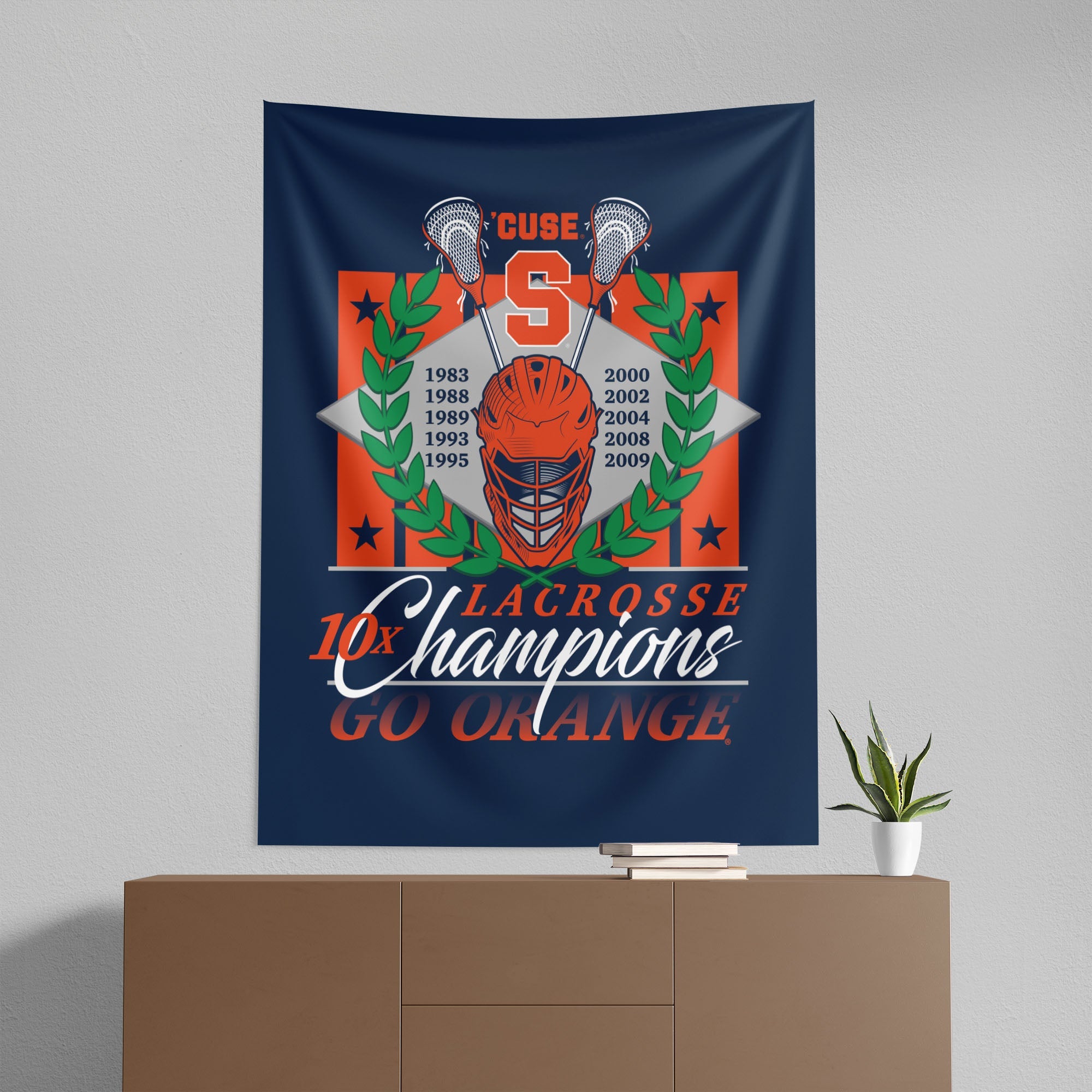 NCAA Syracuse Orange Pinnacle Wall Hanging 50x60 Inches