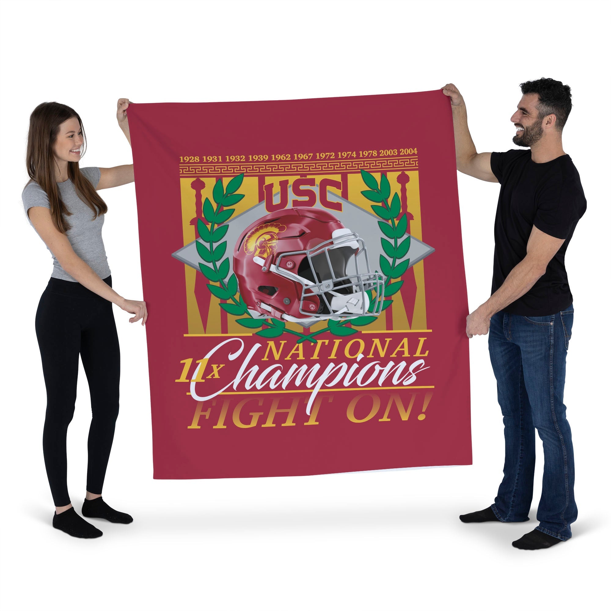 NCAA USC Trojans Pinnacle Wall Hanging 50x60 Inches