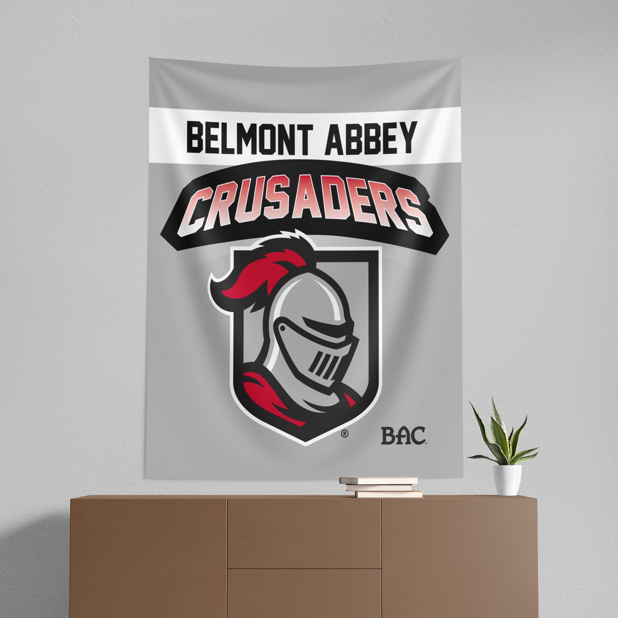 Belmont Abbey Crusaders Wall Hanging 50x60 Inches