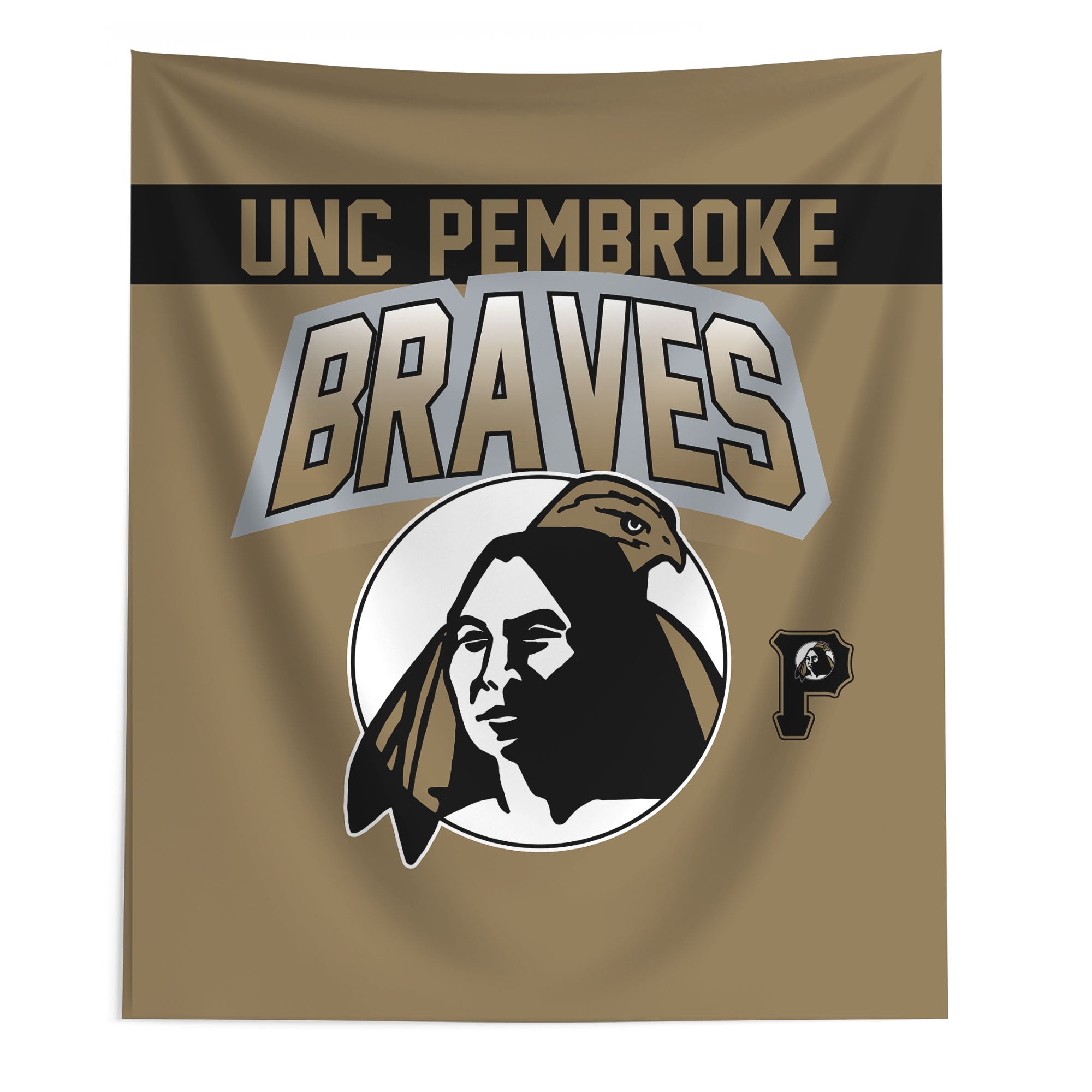 UNC Pembroke Braves Wall Hanging 50x60 Inches