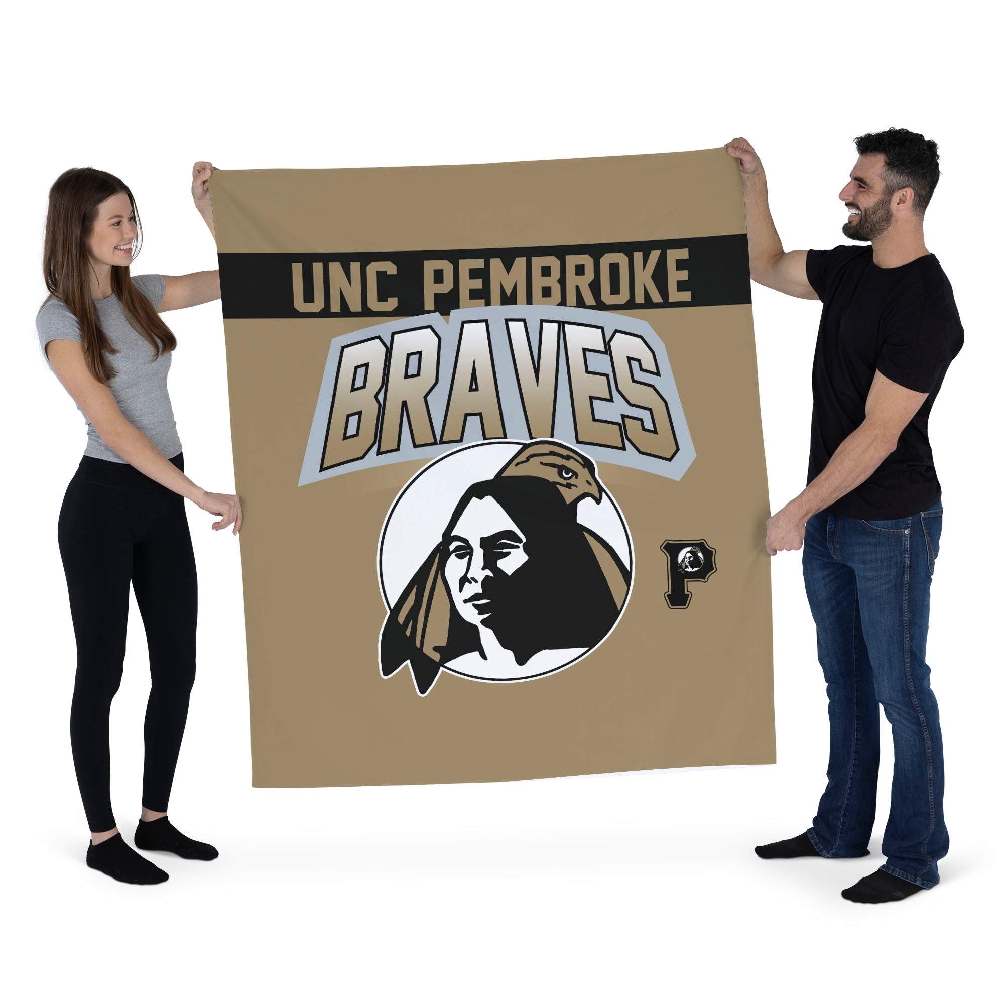 UNC Pembroke Braves Wall Hanging 50x60 Inches