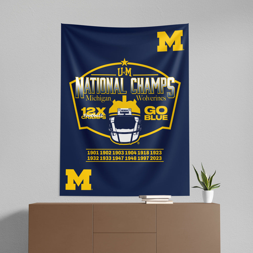 NCAA 2023 FBC Nameplate Michigan Wolverines Wall Hanging