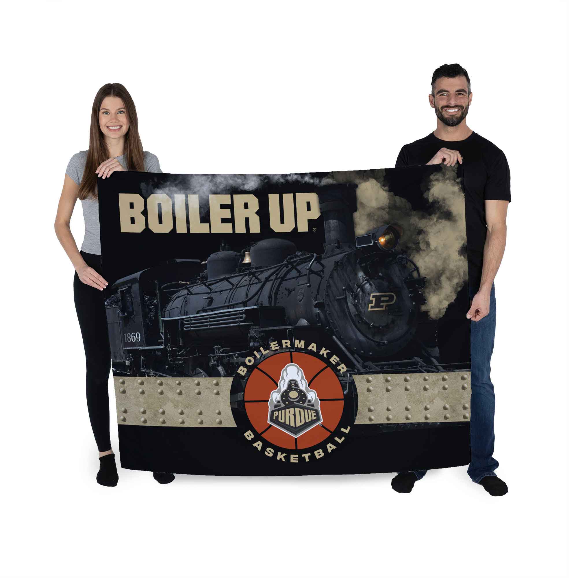 NCAA Purdue Boilermakers Basketball Wall Hanging 34x40 Inches