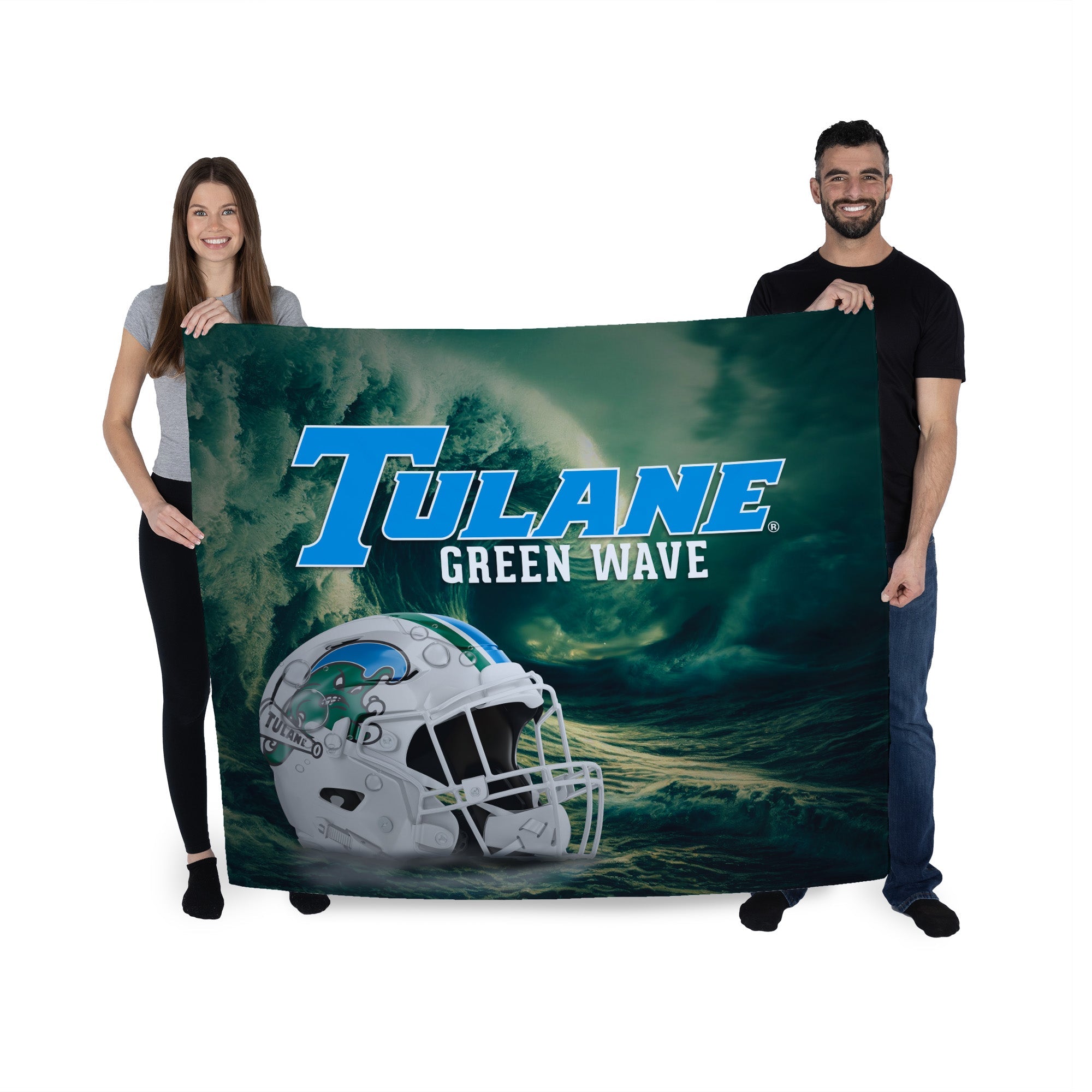 Tulane Green Wave NCAA Surge Wall Hanging 34X40  Inches