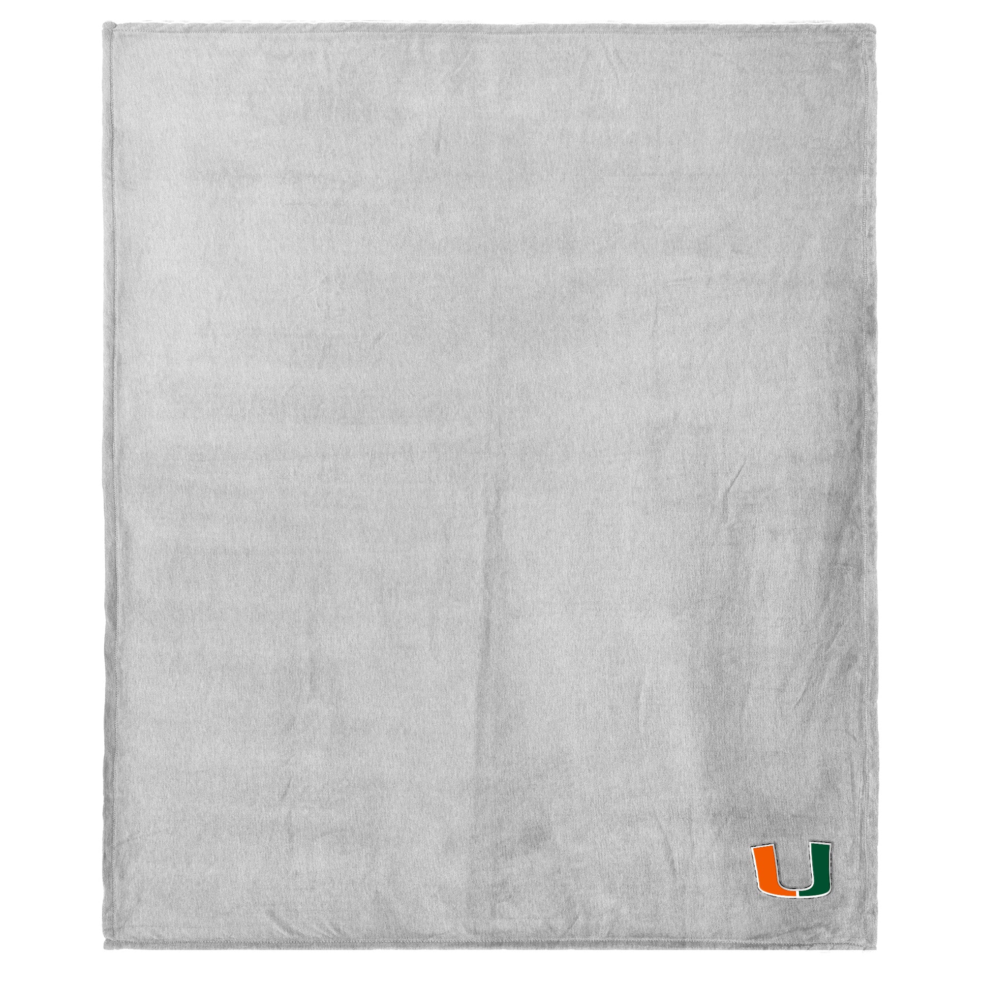 Miami Hurricanes NCAA Logo Sweatshirt Throw Blanket 50x60 Inches