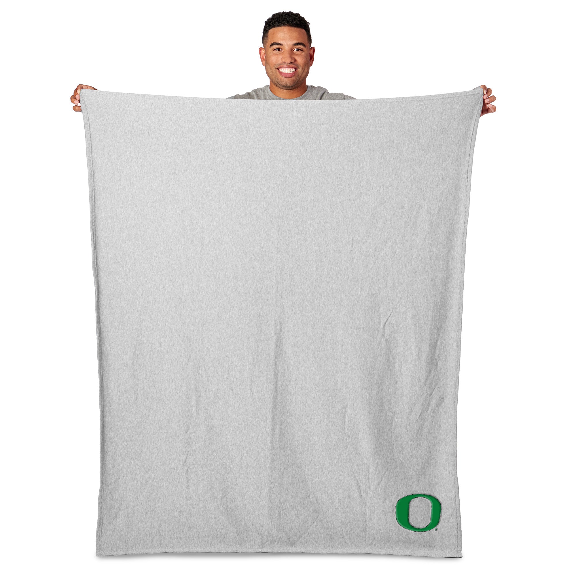 Oregon Ducks NCAA Logo Sweatshirt Throw Blanket 50x60 Inches