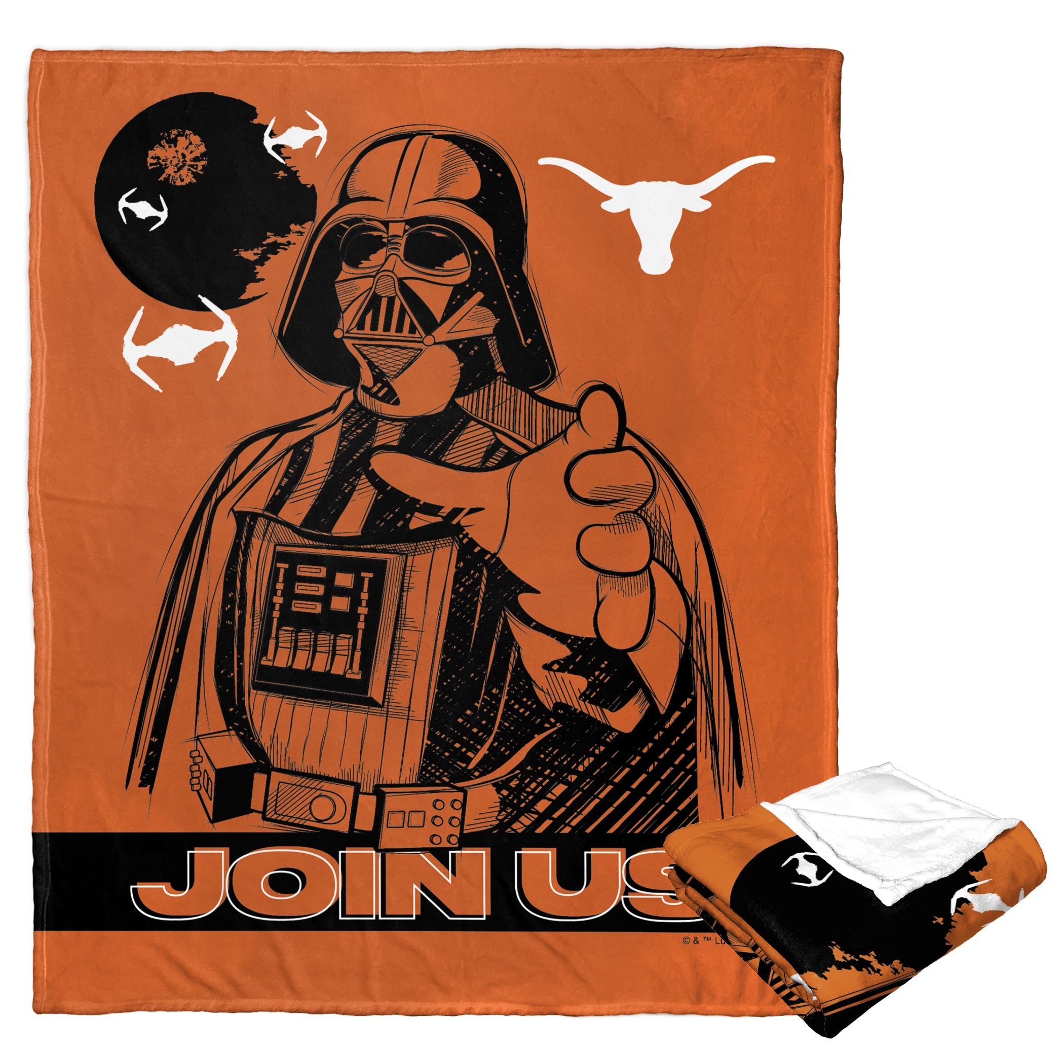 NCAA Star Wars Cobranding Influence Texas Longhorns Silk Touch