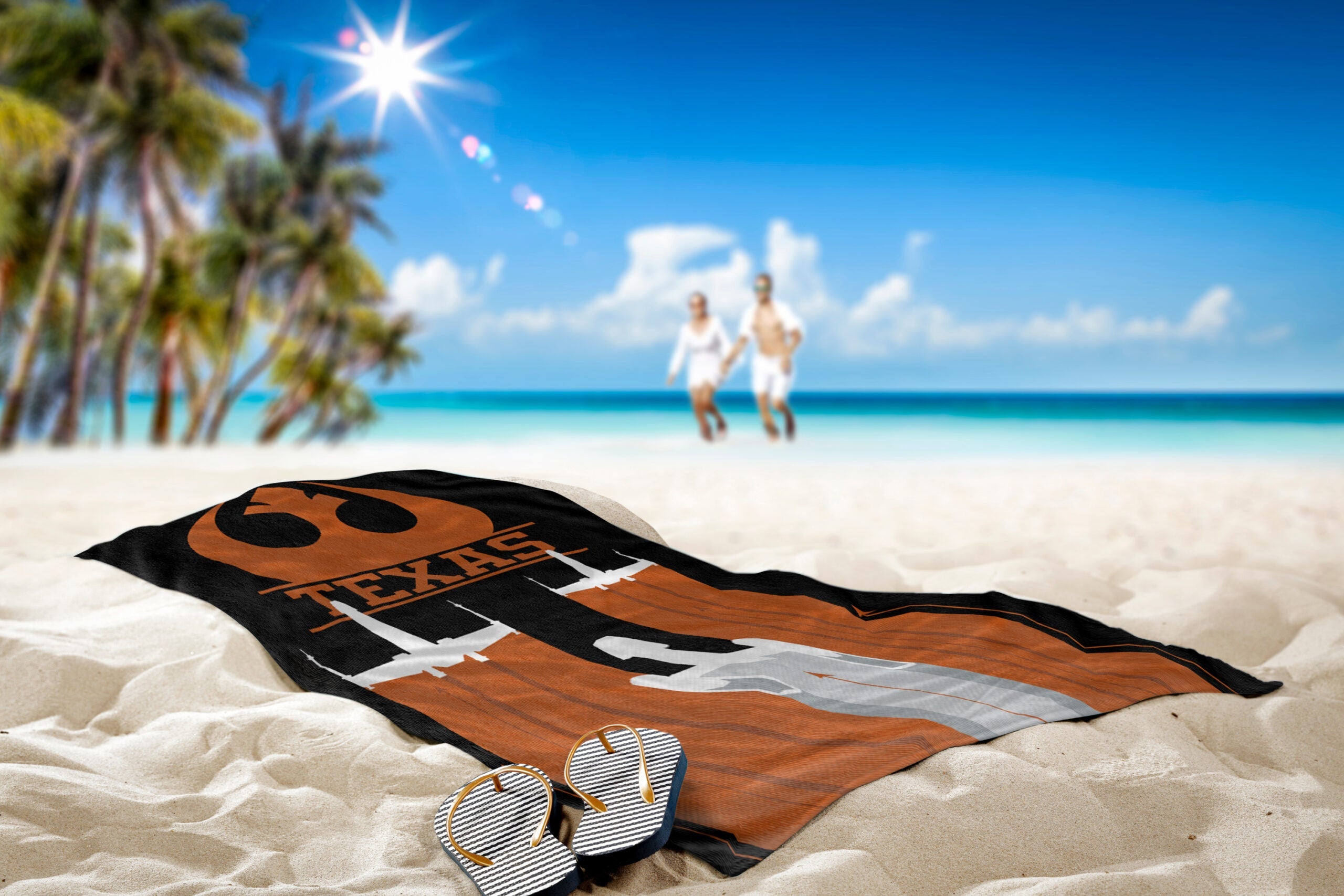 NCAA Star Wars Cobranding Battletime Texas Longhorns Beach Towel