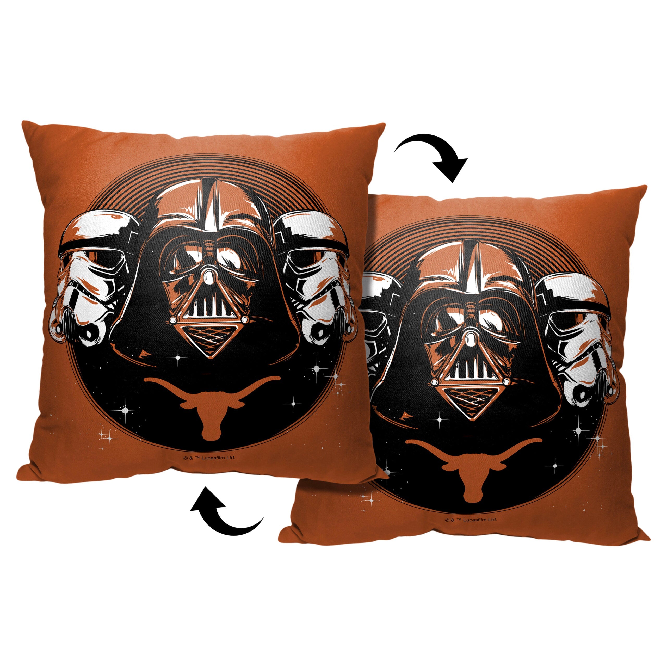 NCAA Star Wars Cobranding Recruit Texas Longhorns Throw Pillow