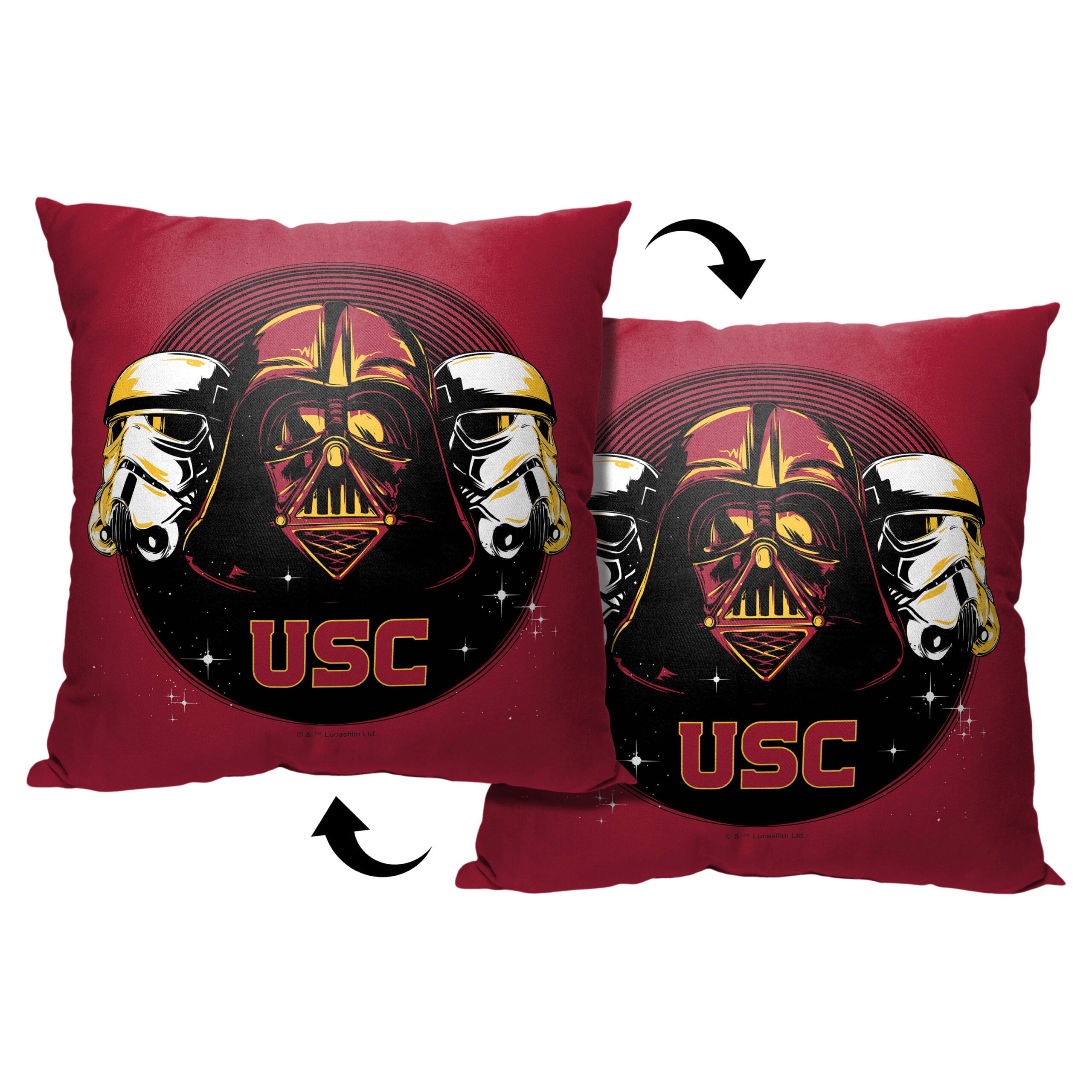 NCAA Star Wars Cobranding Recruit USC Trojans Throw Pillow