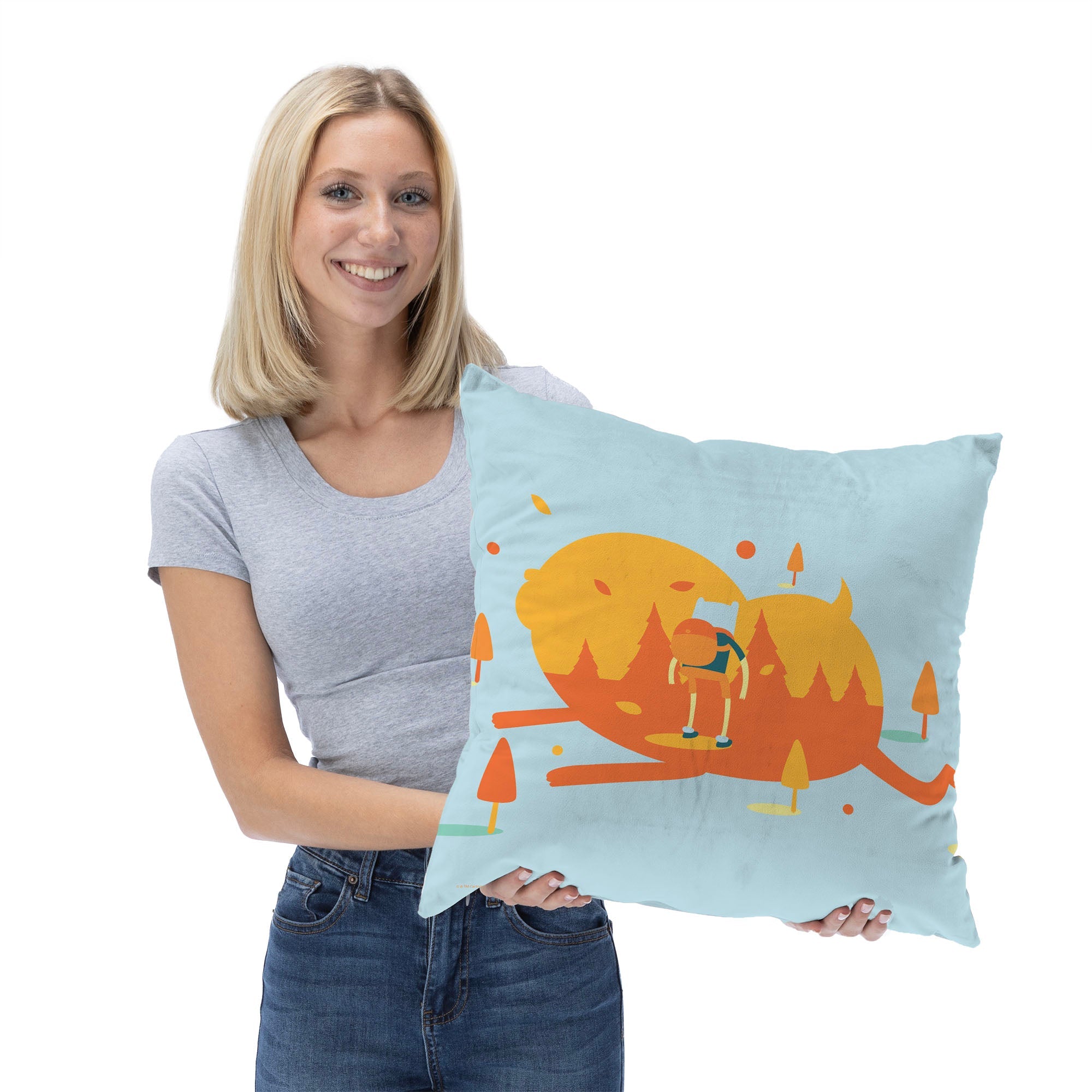 Cartoon Network Adventure Time Adventure Awaits Throw Pillow 18x18 Inches