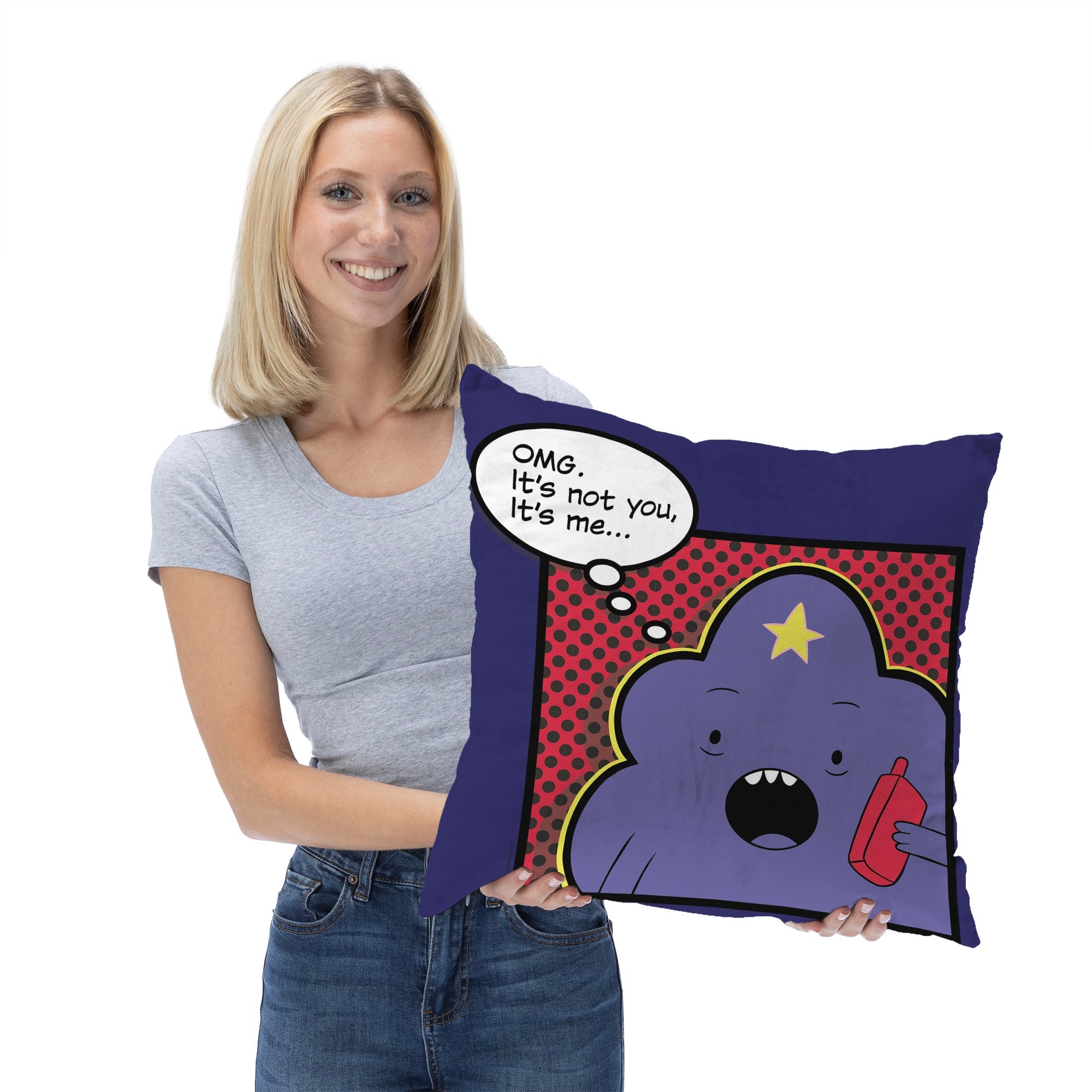 Cartoon Network Adventure Time Its Not You Its Me Throw Pillow 18x18 Inches