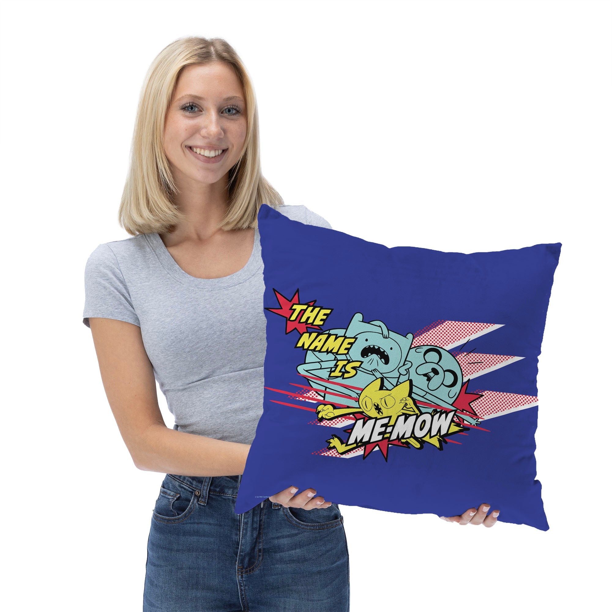 Cartoon Network Adventure Time The Names Memeow Throw Pillow 18x18 Inches