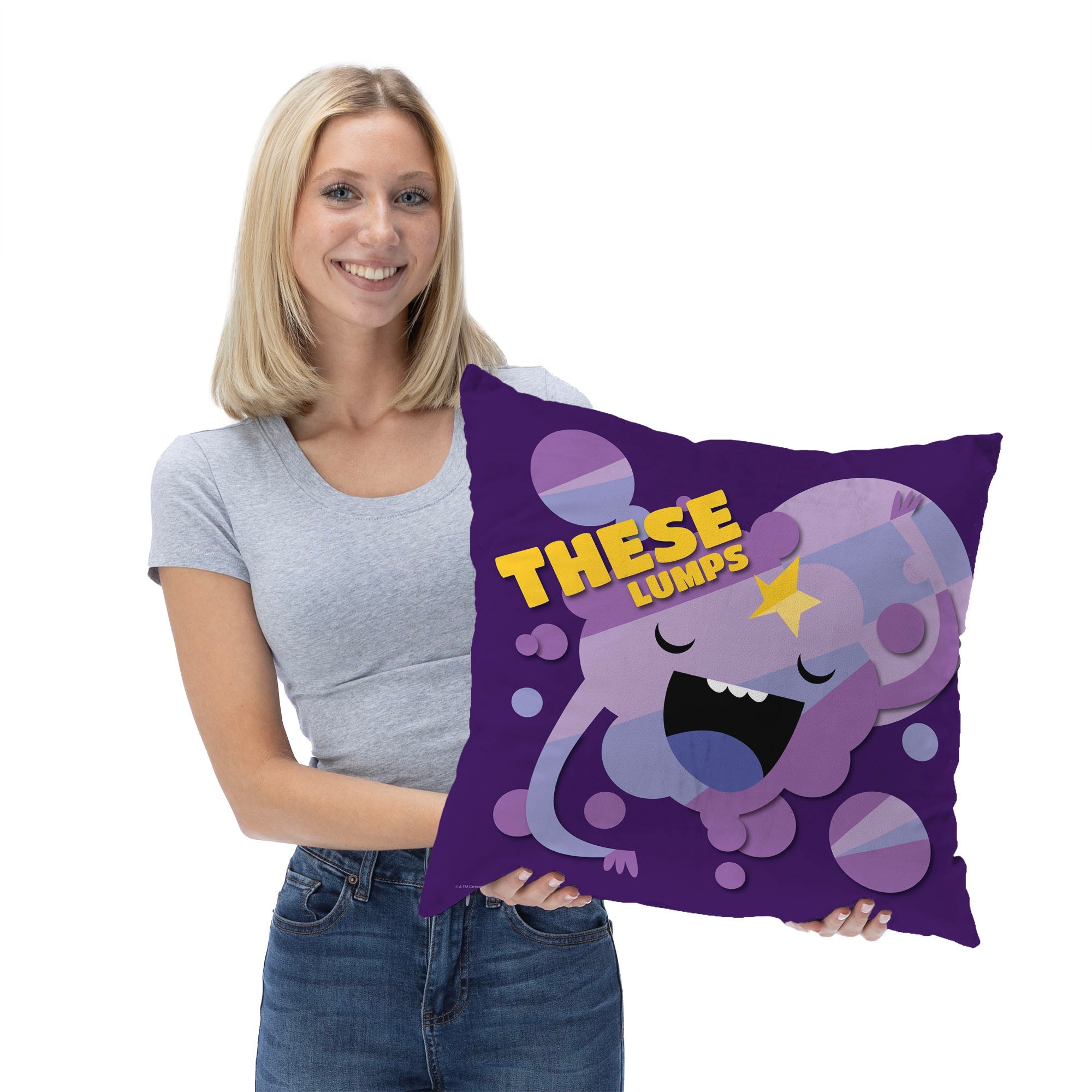 Cartoon Network Adventure Time These Lumps Throw Pillow 18x18 Inches