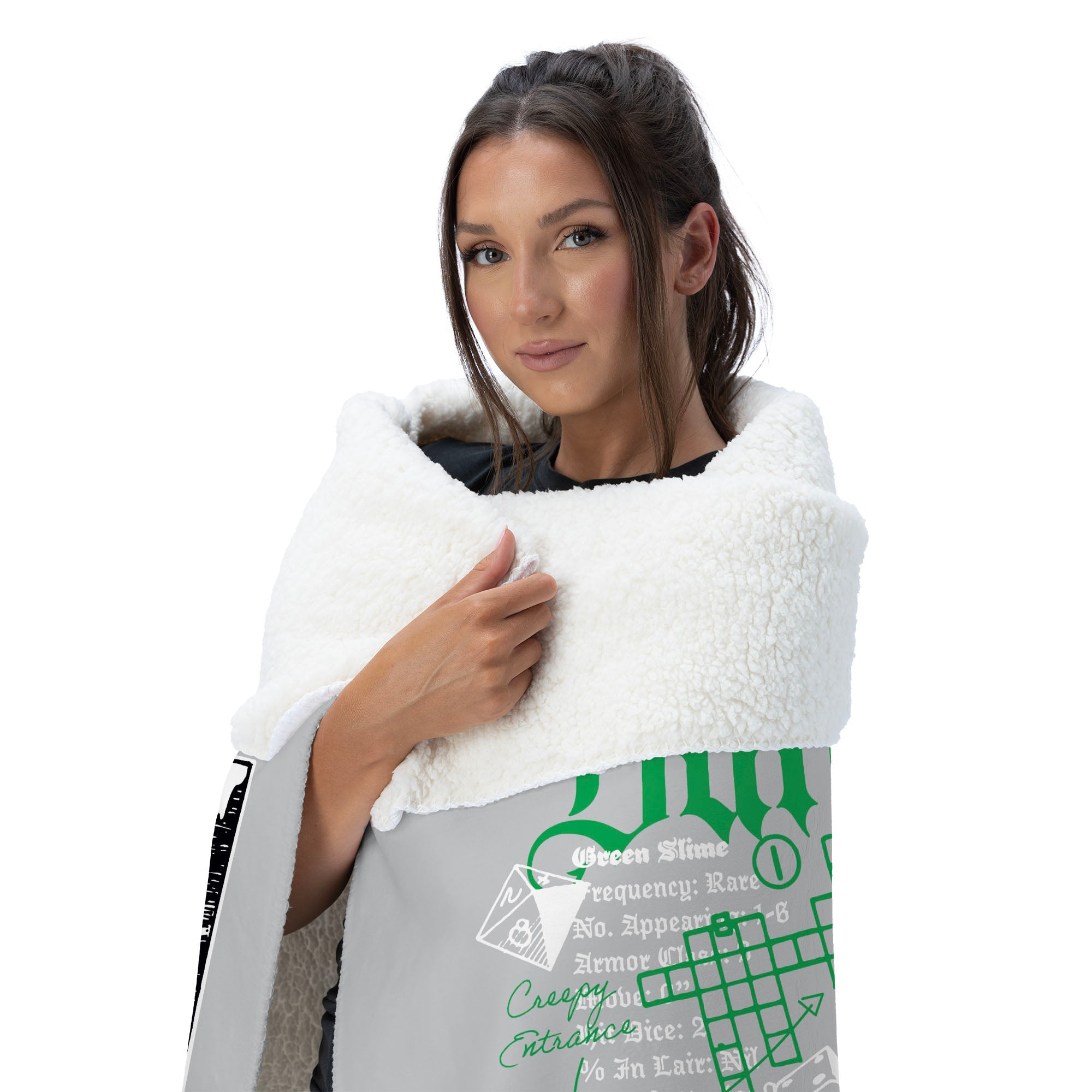 Hasbro Dungeons & Dragons My Dungeon Silk Touch Sherpa Throw Blanket 50X60 Inches