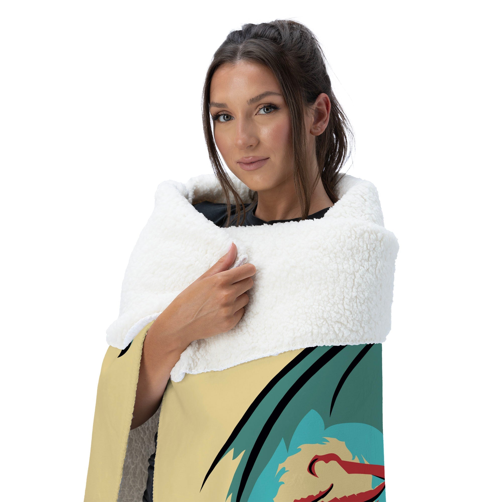 Hasbro Dungeons & Dragons Red Dragon Silk Touch Sherpa Throw Blanket 50X60 Inches