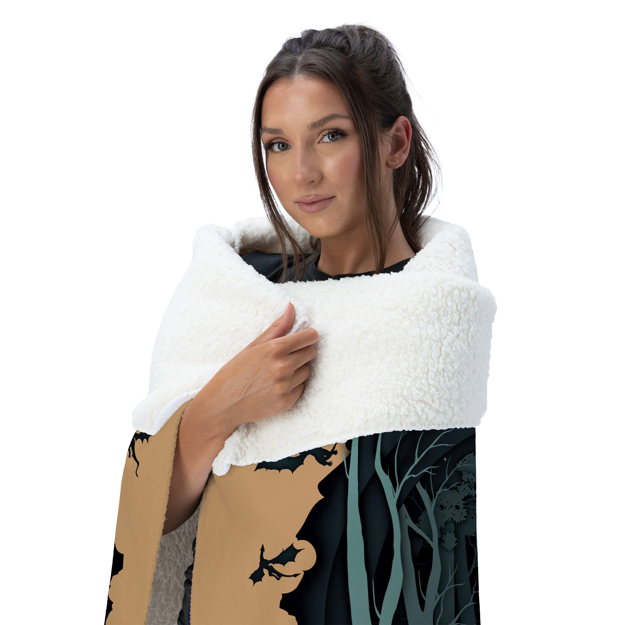 Hasbro Dungeons & Dragons Scenic Route Silk Touch Sherpa Throw Blanket 50X60 Inches