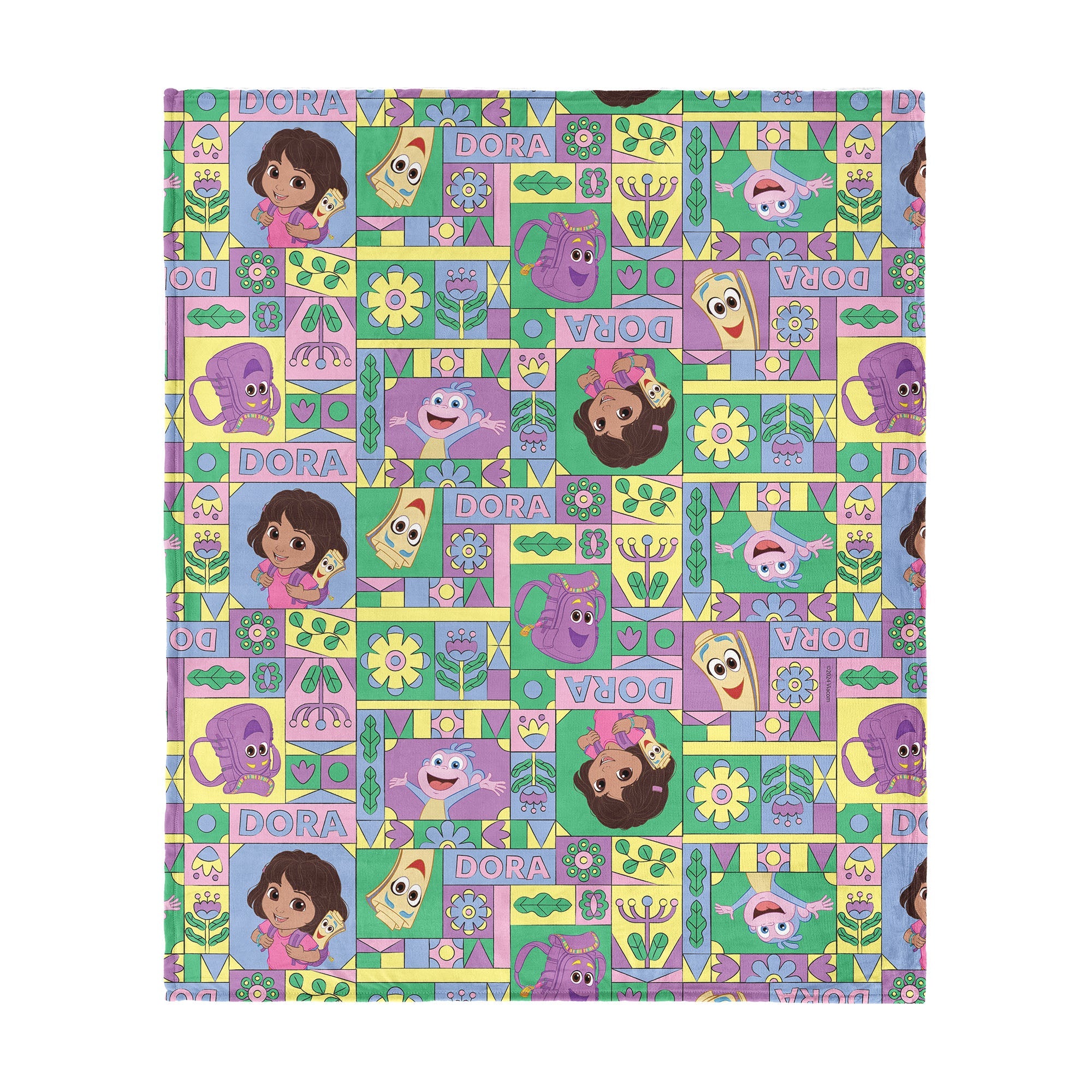 Dora the Explorer Dora and Friends Collage Silk Touch Throw Blanket 50 x 60 inches