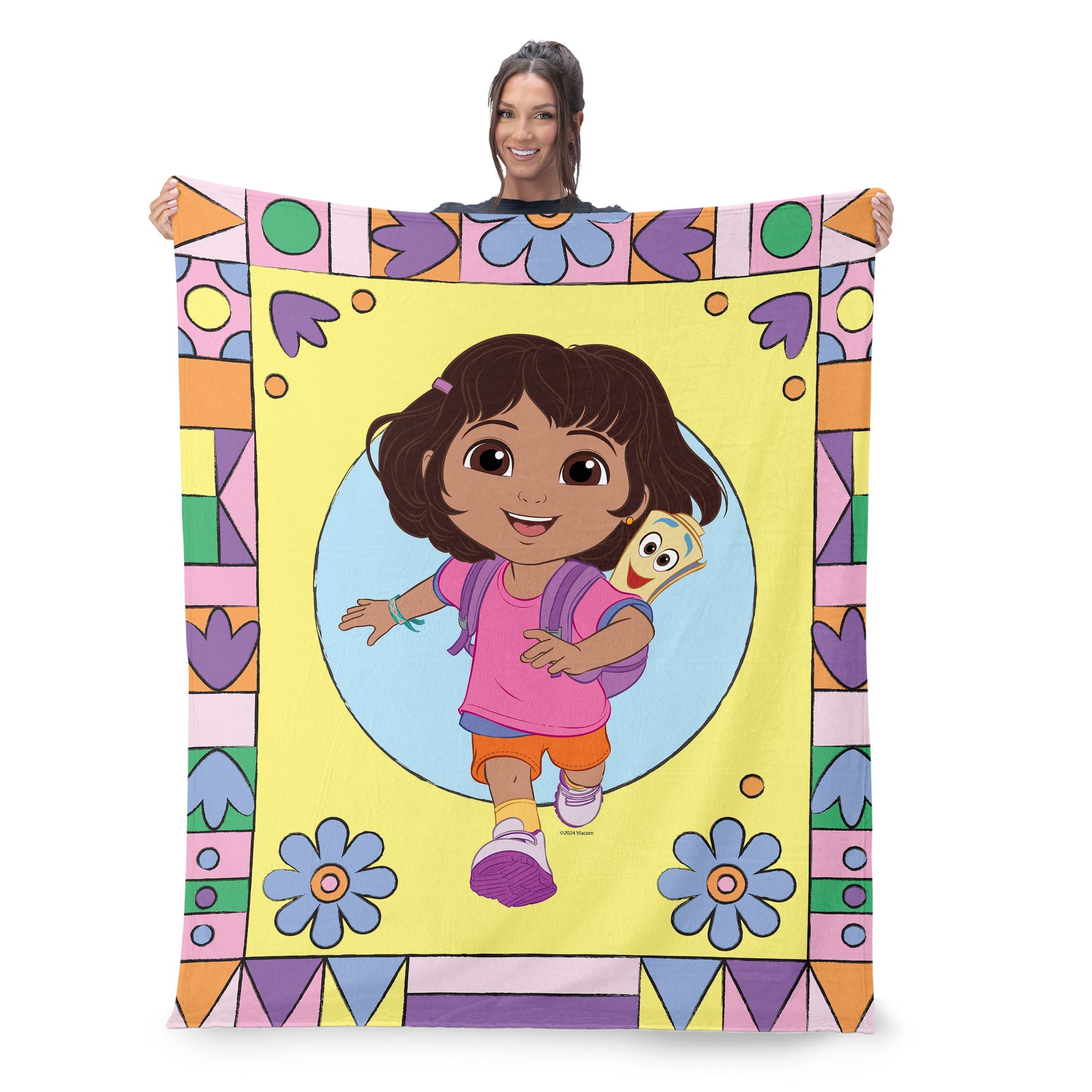 Dora the Explorer Running Dora Silk Touch Throw Blanket 50 x 60 inches