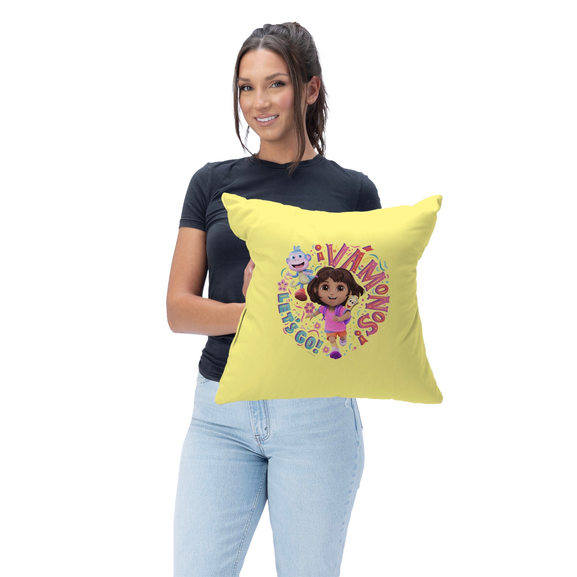 Dora the Explorer Vamos Let's Go Throw Pillow 18 x 18 inches