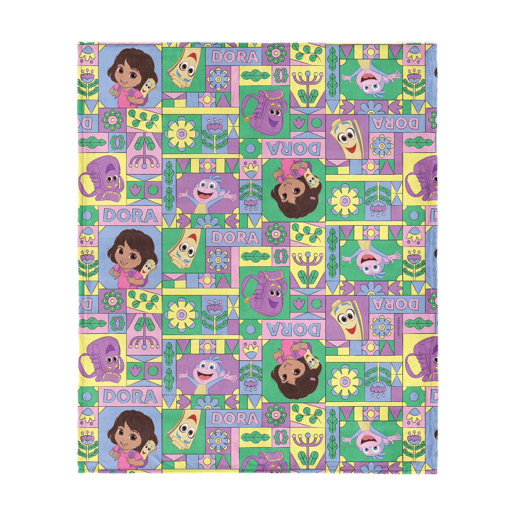 Dora the Explorer Dora and Friends Collage Silk Touch Throw Blanket 40 x 50 inches