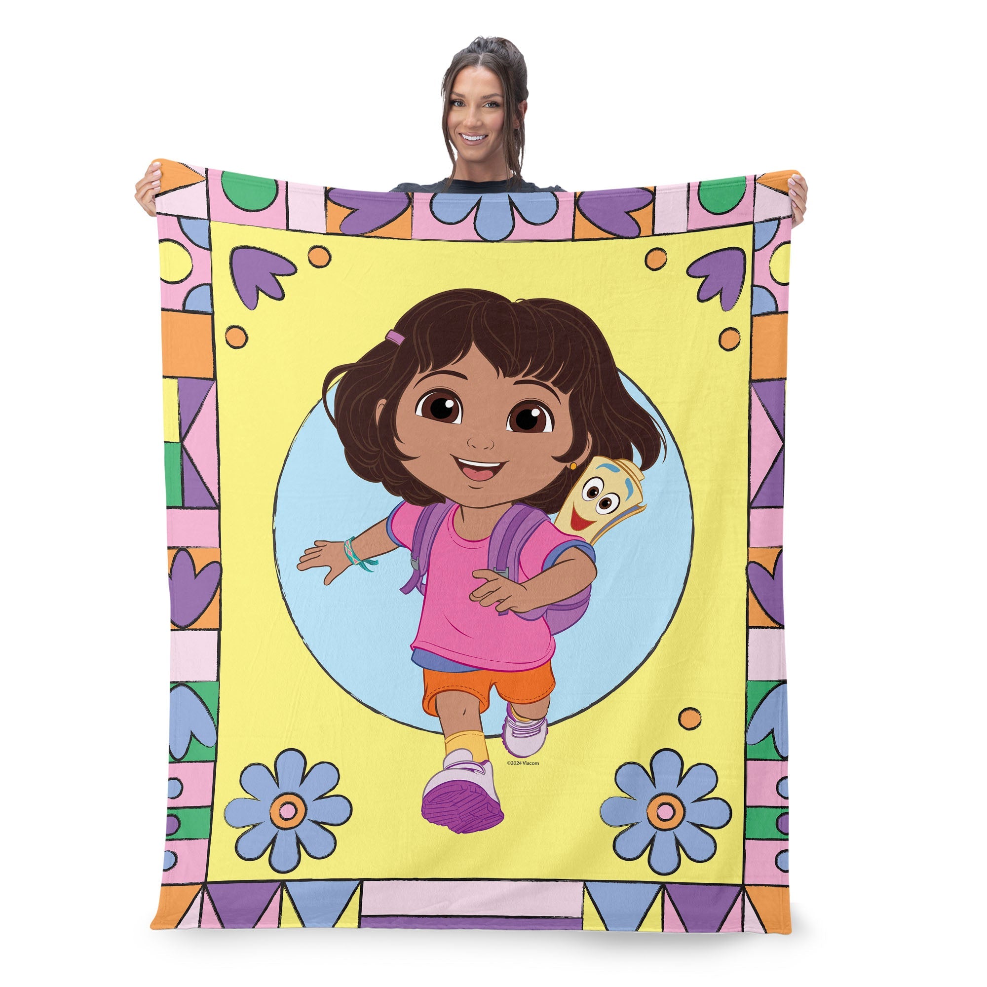 Dora the Explorer Running Dora Silk Touch Throw Blanket 40 x 50 inches