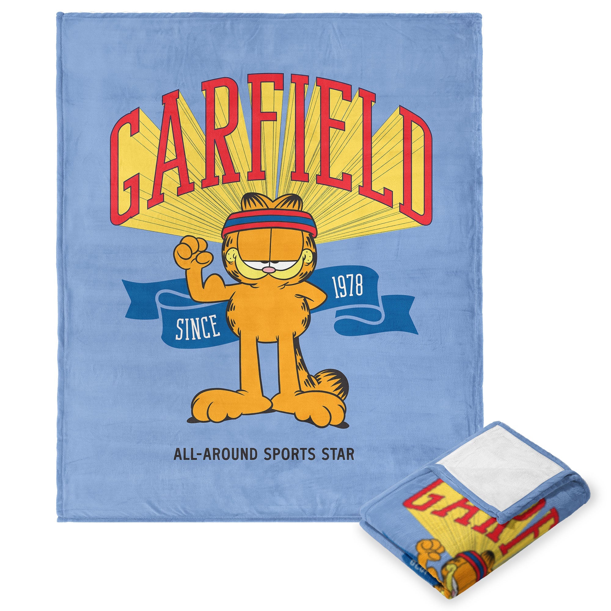 Nickelodeon Garfield All Around Star Silk Touch Throw Blanket 50x60 Inches
