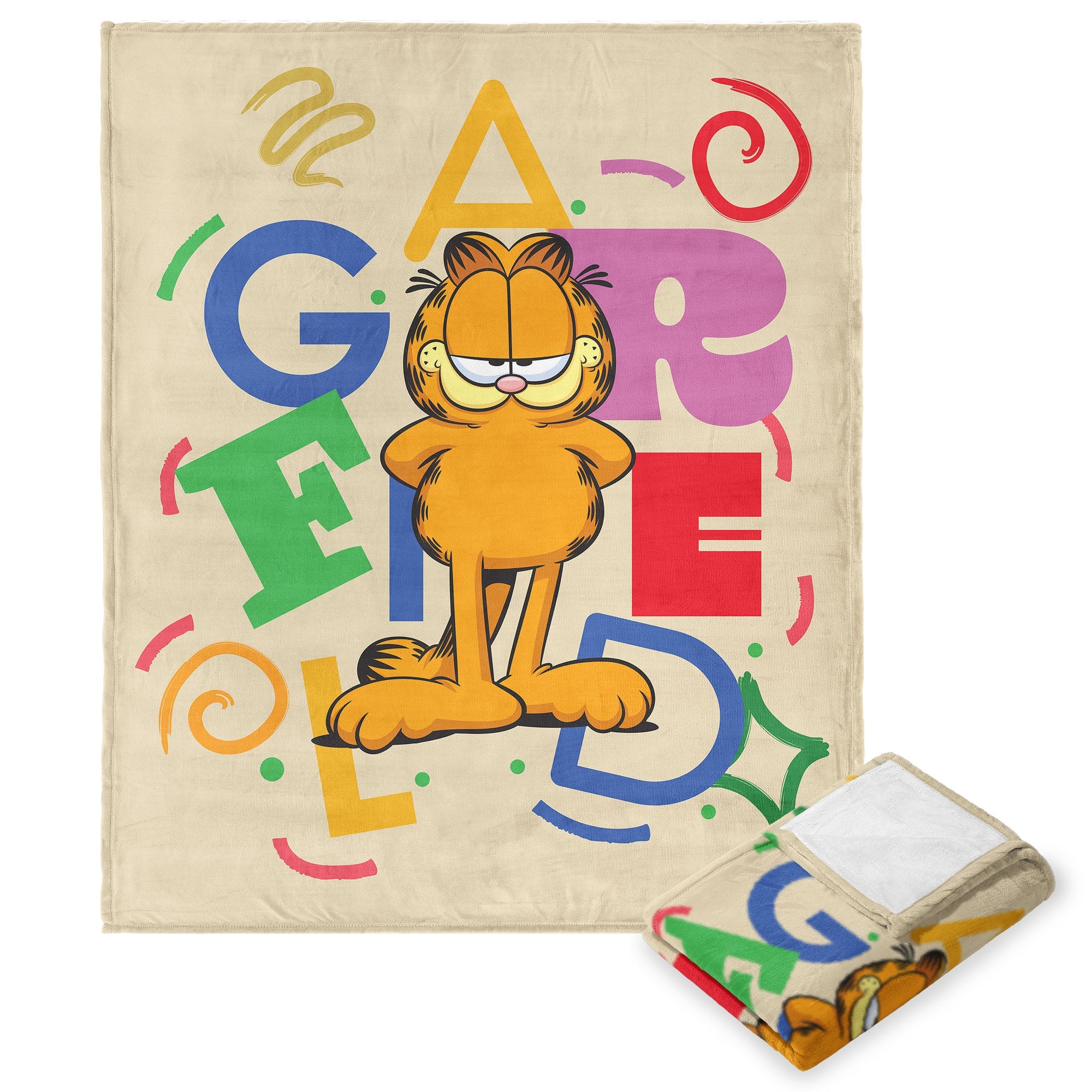 Nickelodeon Garfield Colorful Cat Silk Touch Throw Blanket 50x60 Inches