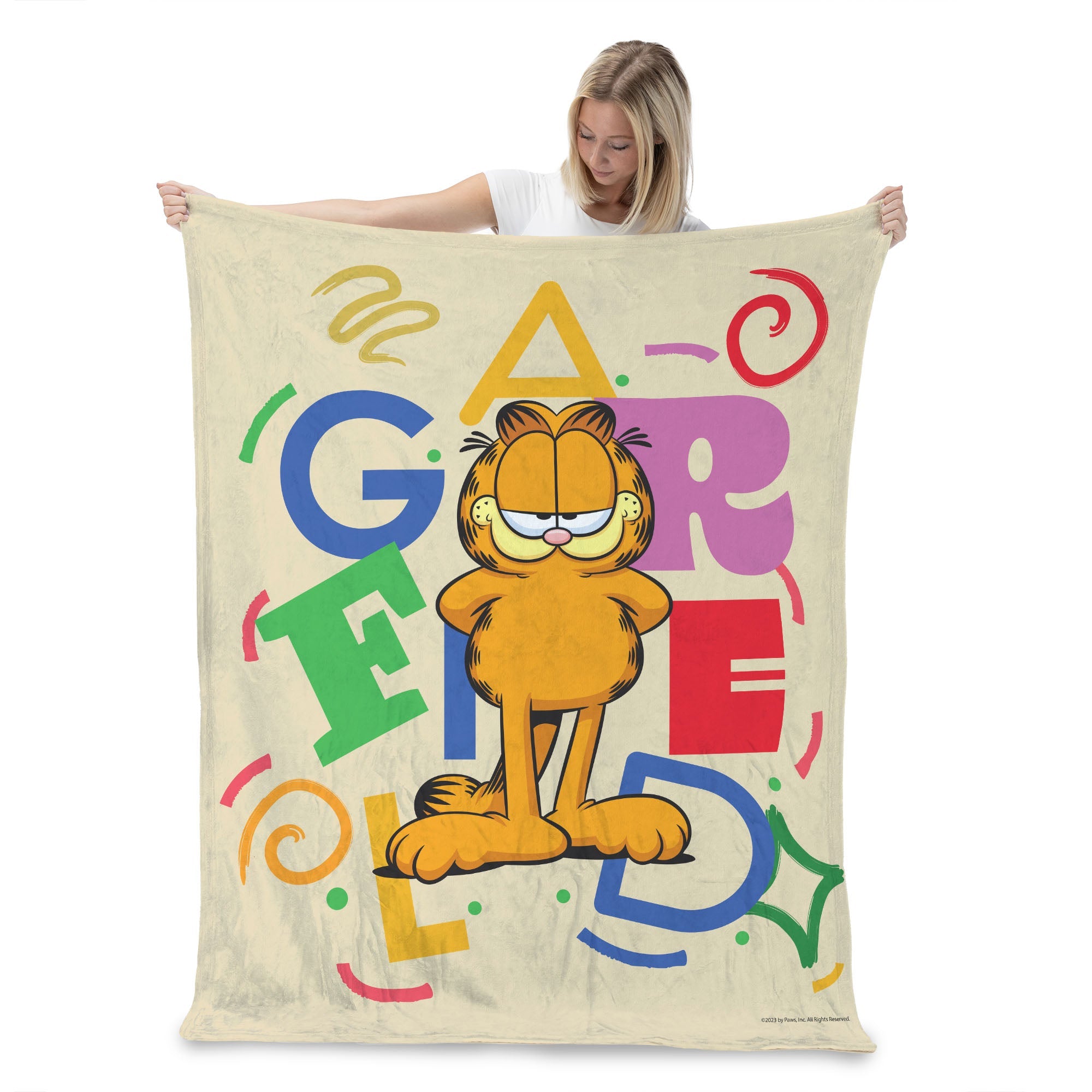 Nickelodeon Garfield Colorful Cat Silk Touch Throw Blanket 50x60 Inches