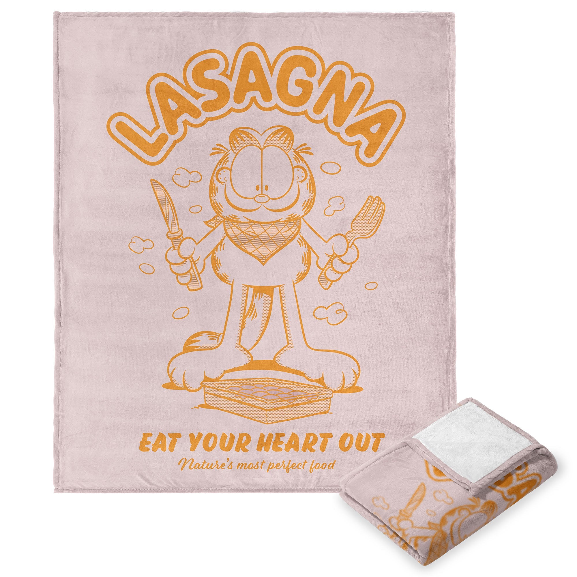 Nickelodeon Garfield Most Perfect Food Silk Touch Throw Blanket 50x60 Inches
