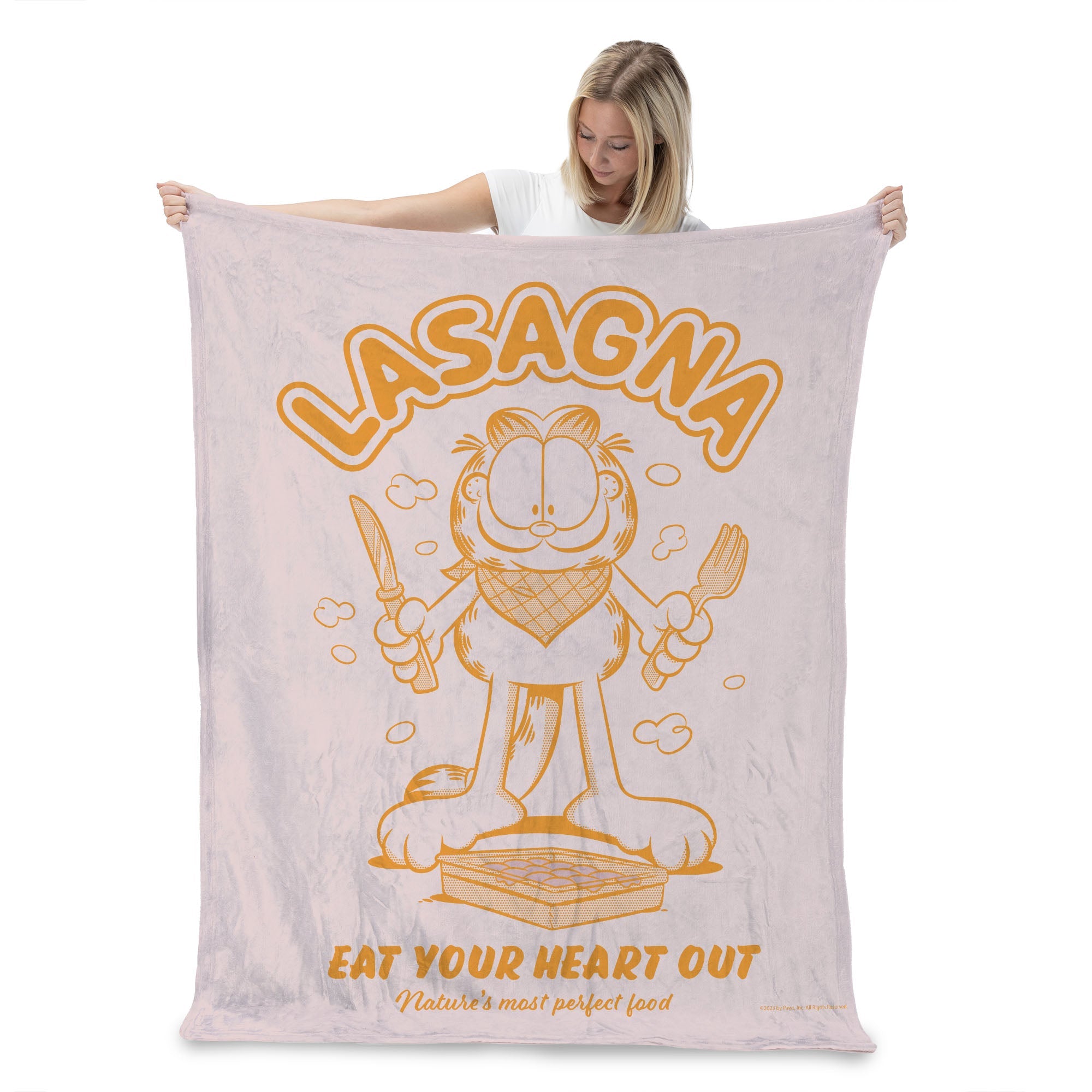 Nickelodeon Garfield Most Perfect Food Silk Touch Throw Blanket 50x60 Inches