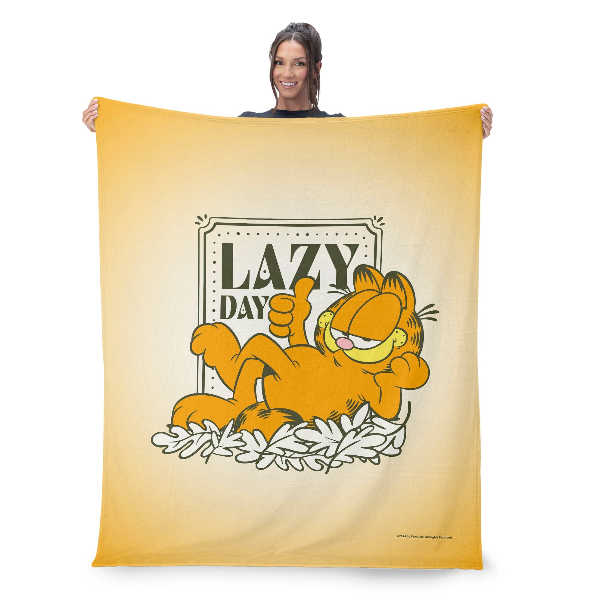 Nickelodeon Garfield Lazy Day Silk Touch Throw Blanket 50x60 Inches