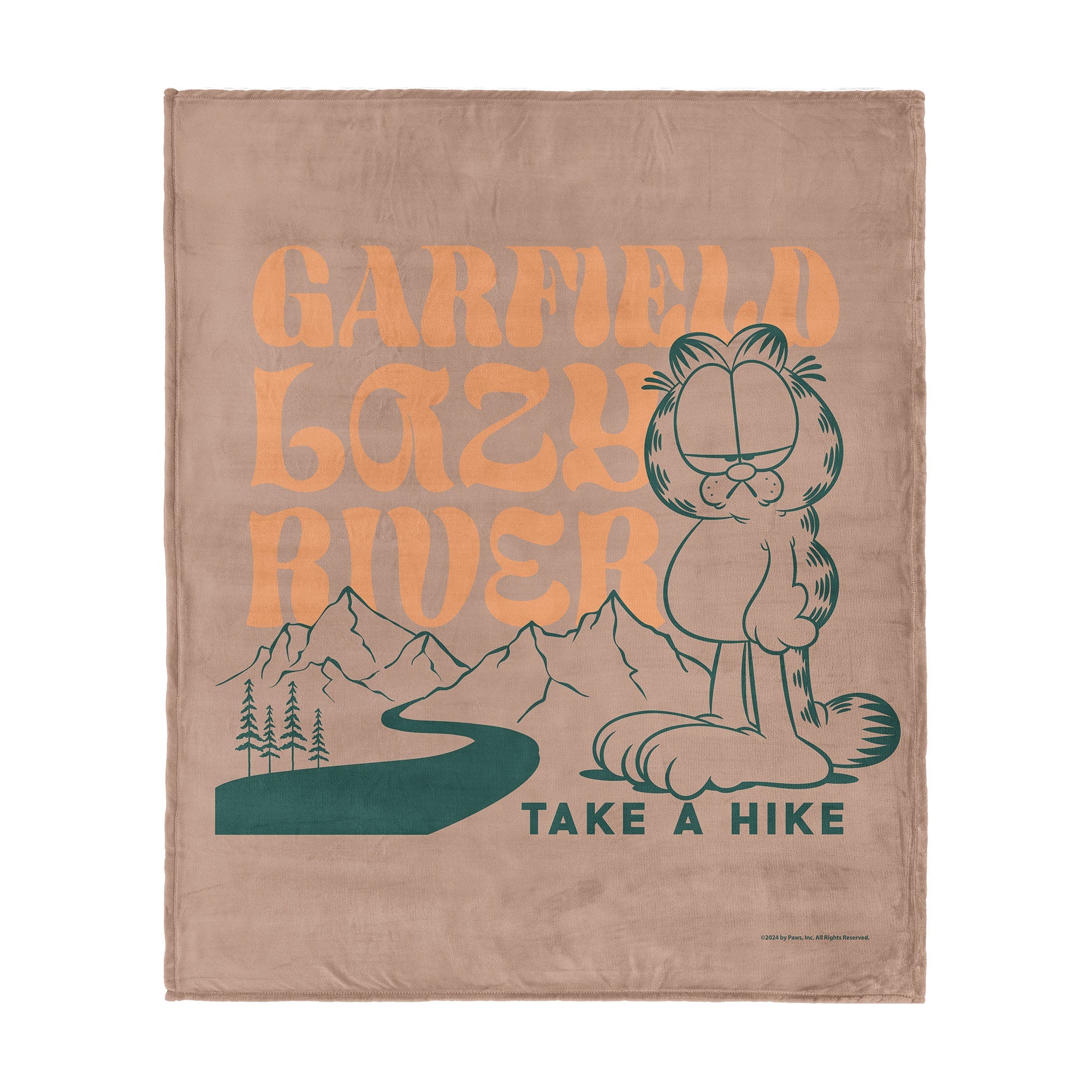 Nickelodeon Garfield Take a Hike Silk Touch Throw Blanket 50x60 Inches