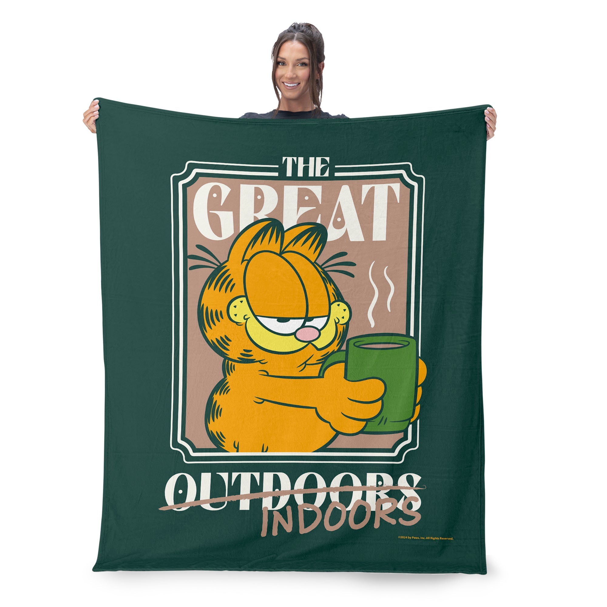 Nickelodeon Garfield The Great Indoors Silk Touch Throw Blanket 50x60 Inches