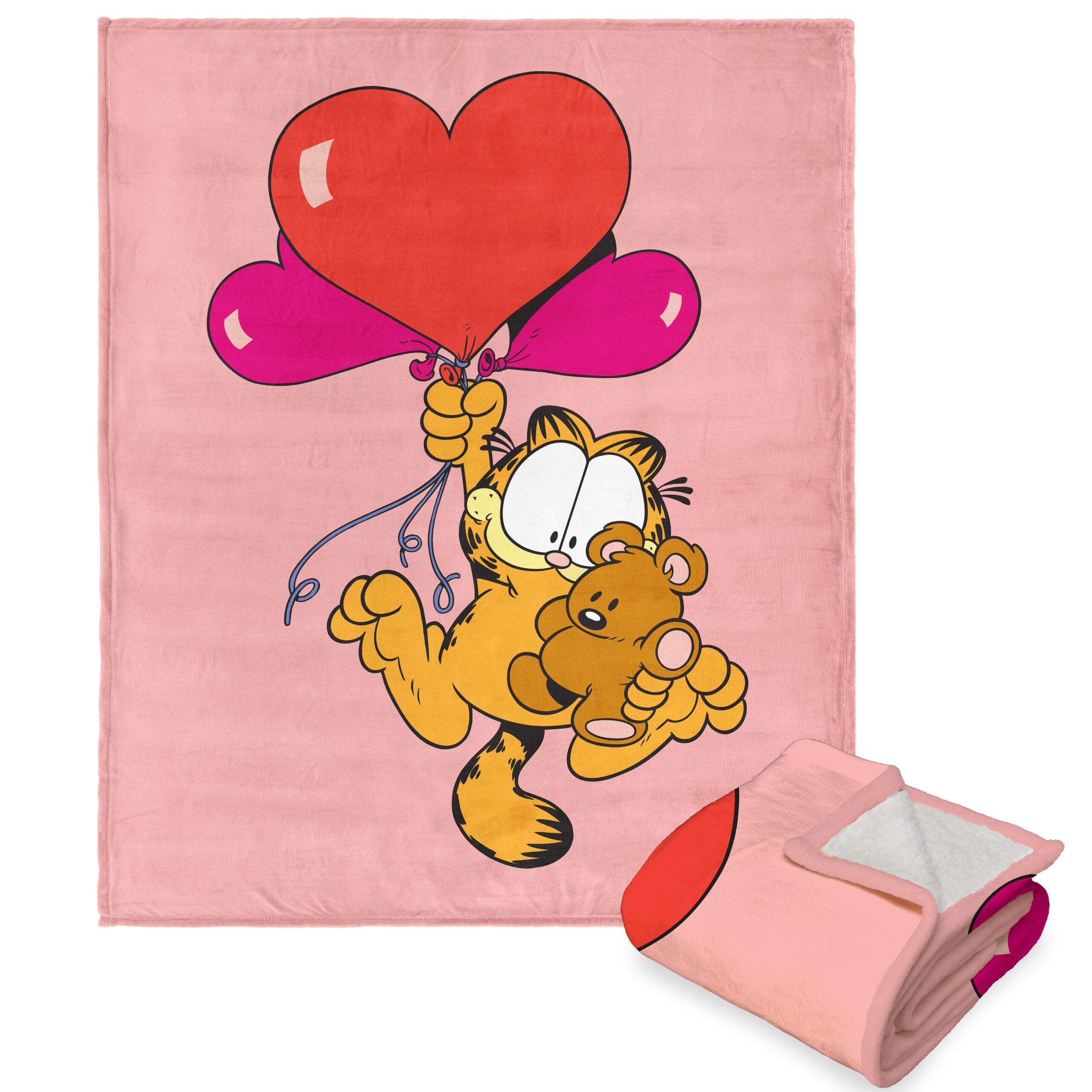 Nickelodeon Garfield Fly Away Silk Touch Sherpa Throw Blanket 50x60 Inches