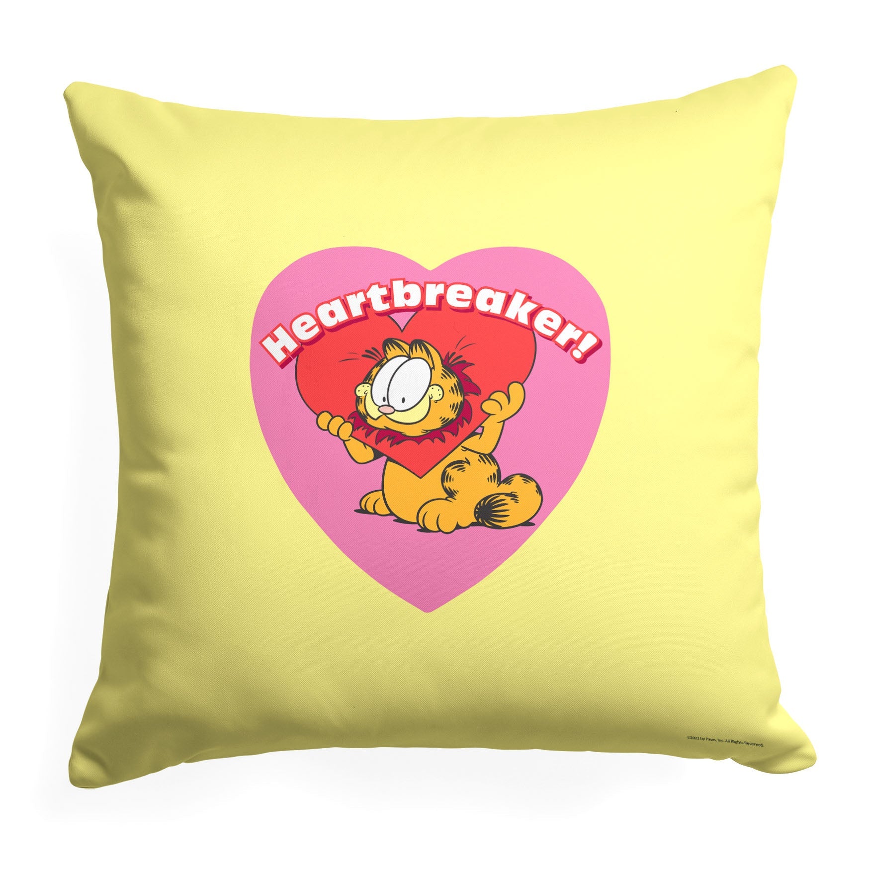 Nickelodeon Garfield Heartbreaker Throw Pillow 18x18 Inches