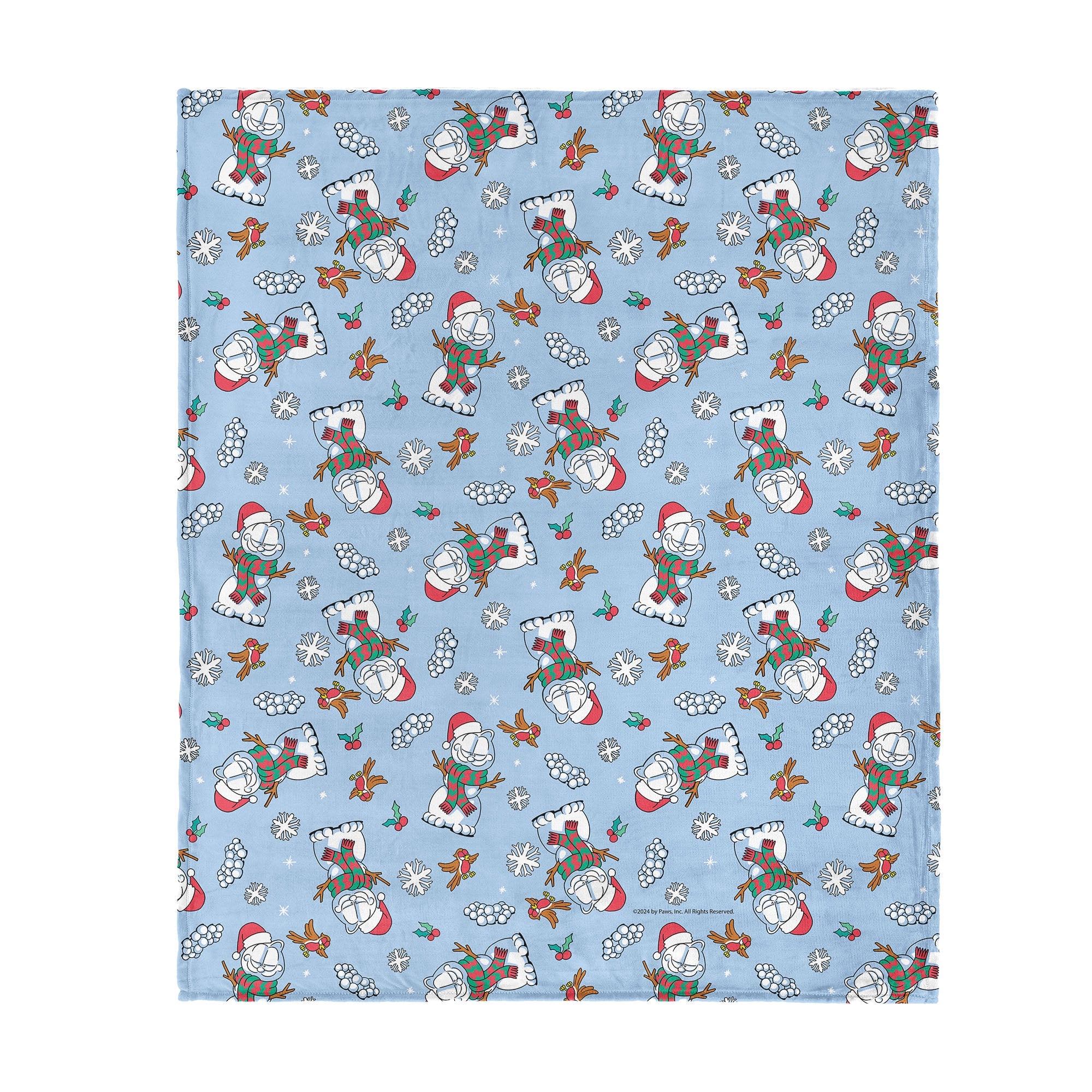 Nickelodeon Garfield Snowman Garf Silk Touch Throw Blanket 40?¡ª50 Inches
