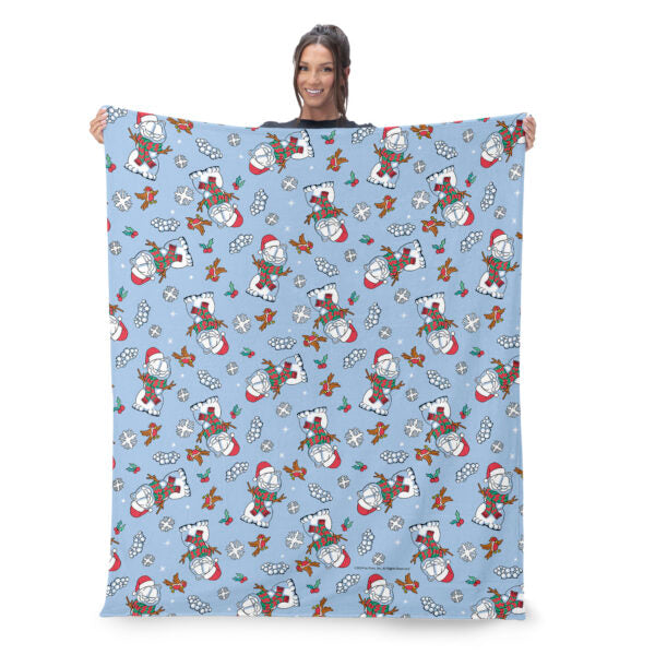Nickelodeon Garfield Snowman Garf Silk Touch Throw Blanket 40?¡ª50 Inches