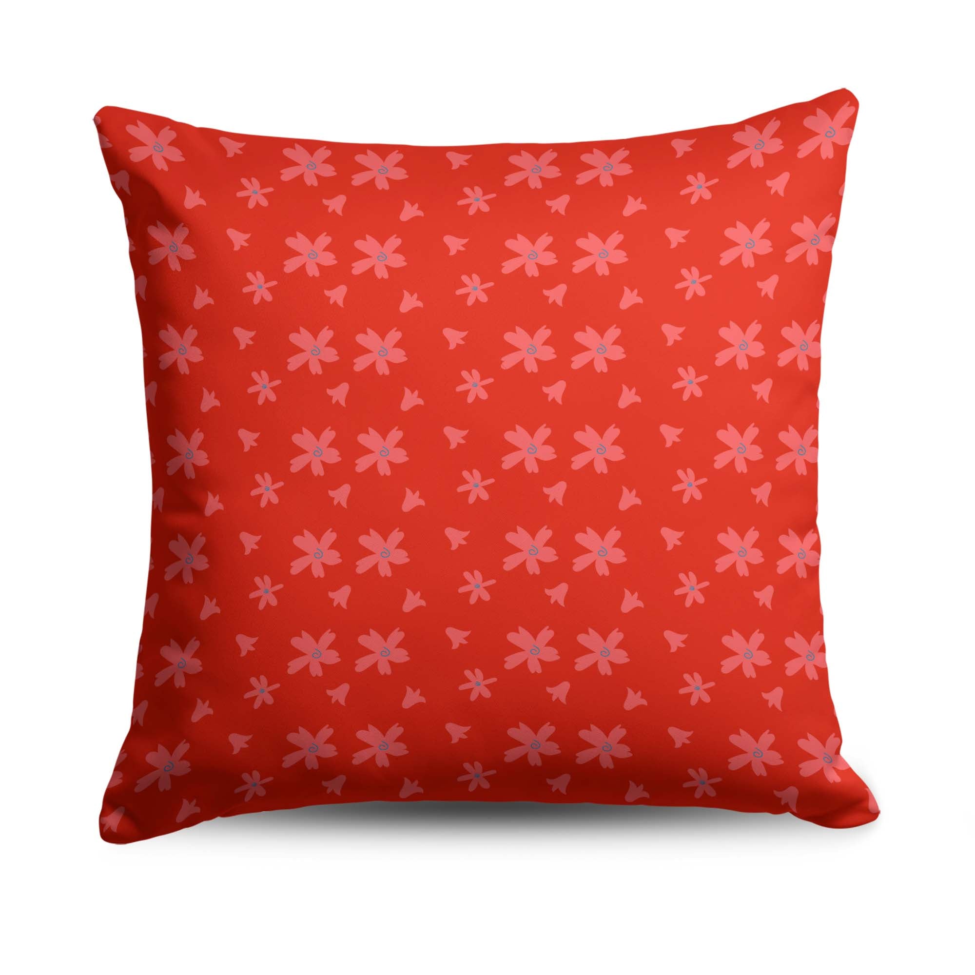 Valentine's Day Flowers Throw Pillow 18X18 Inches