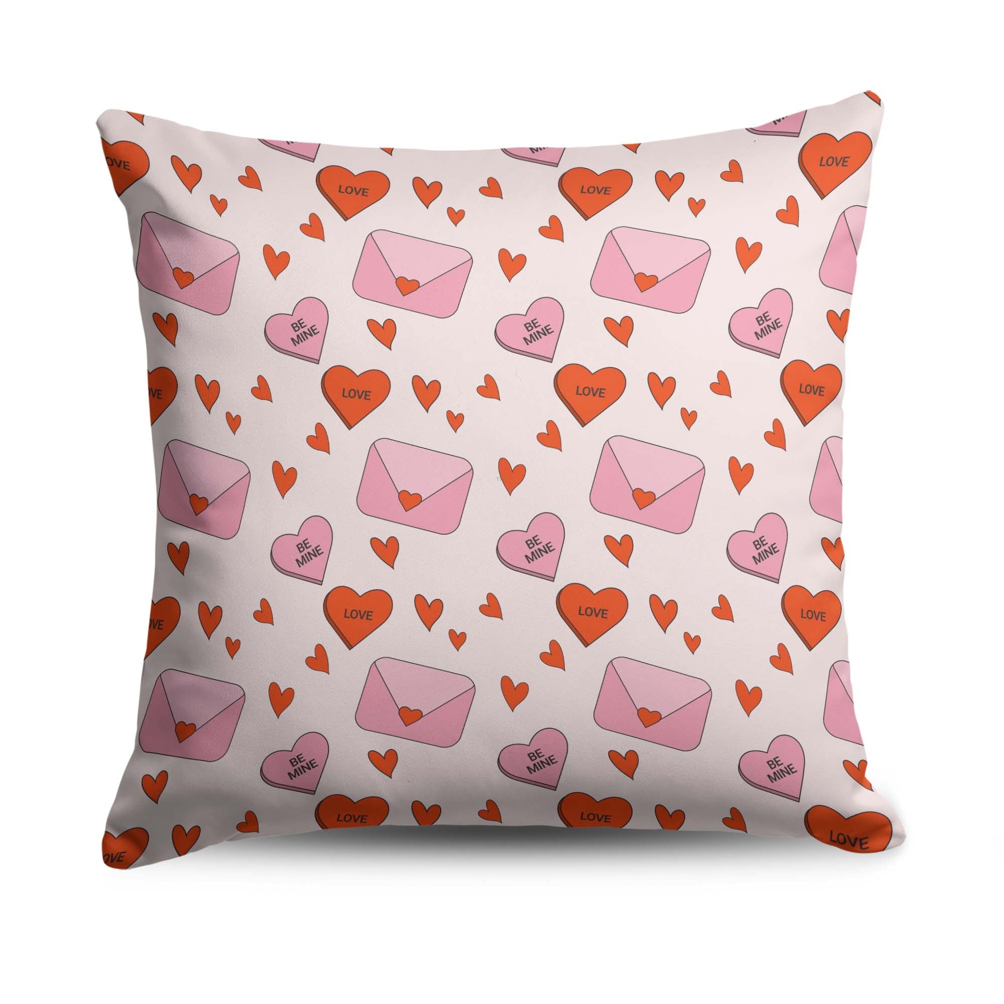 Valentine's Day Send My Love Throw Pillow 18X18 Inches