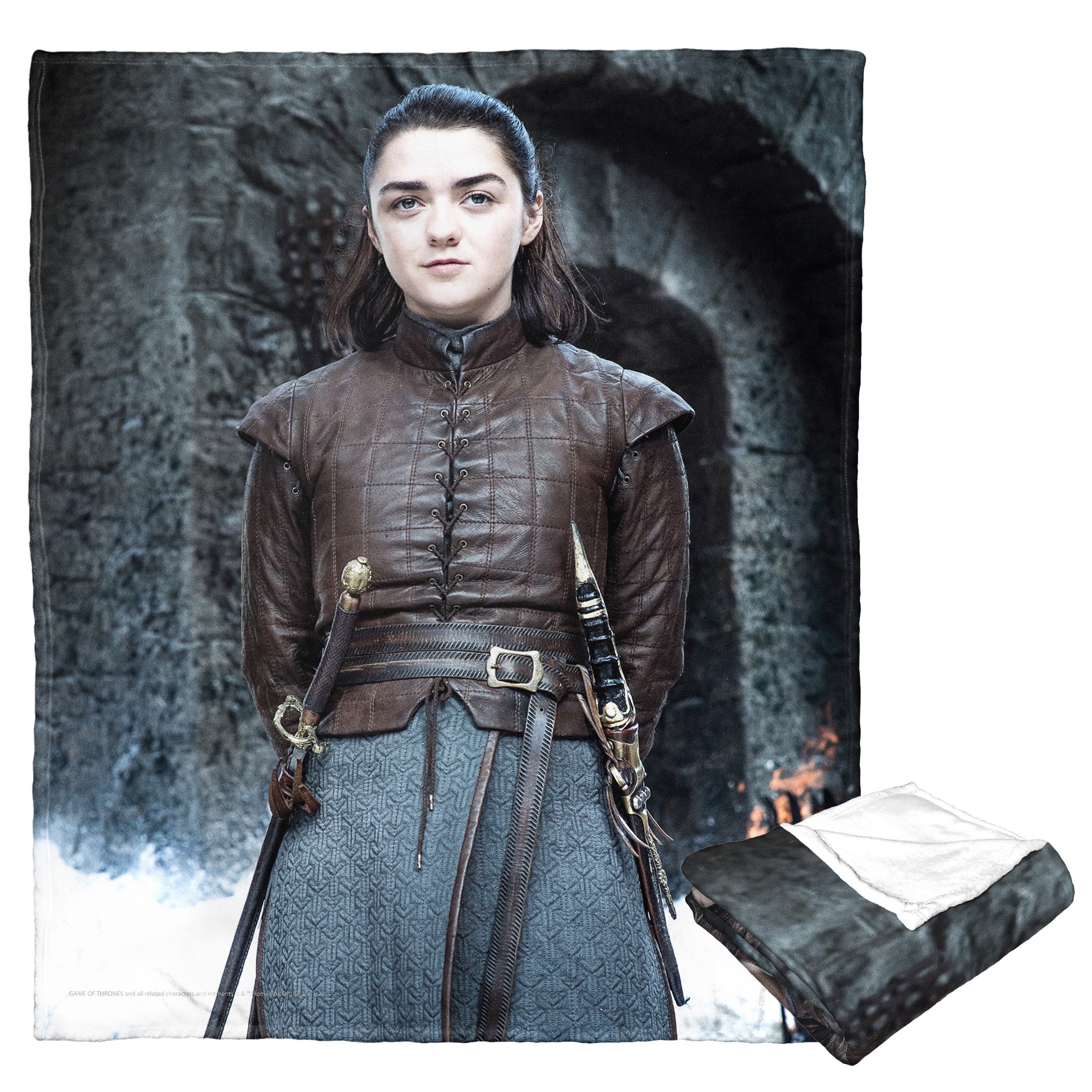 Warner Bros. Game Of Thrones Arya Stark Silk Touch Throw Blanket 50x60 Inches