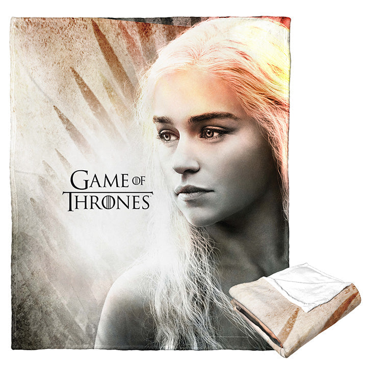 Warner Bros. Game Of Thrones Daenerys Season 2 Silk Touch Throw Blanket 50x60 Inches