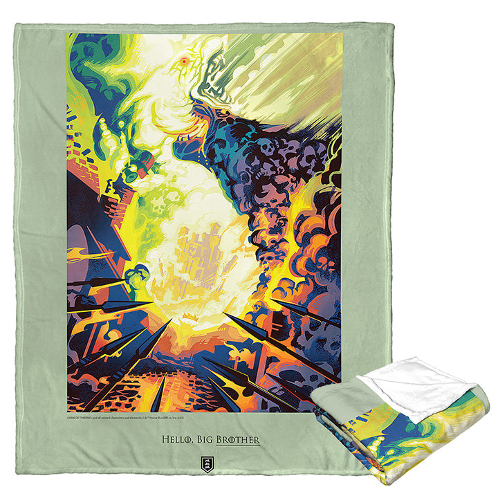 Warner Bros. Game Of Thrones Hello Big Brother Silk Touch Throw Blanket 50x60 Inches